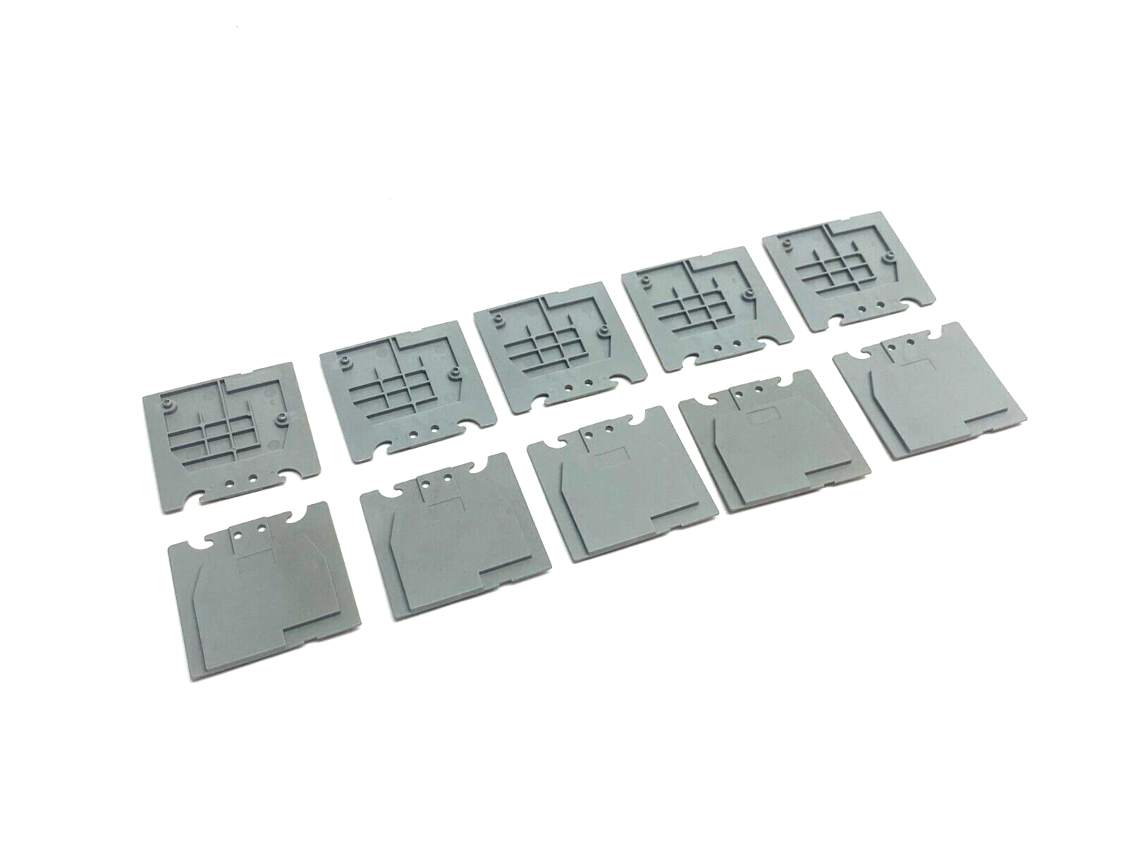 ABB Entrelec 1SNA118707R0300 Terminal Block End Cover Gray LOT OF 10 - Maverick Industrial Sales