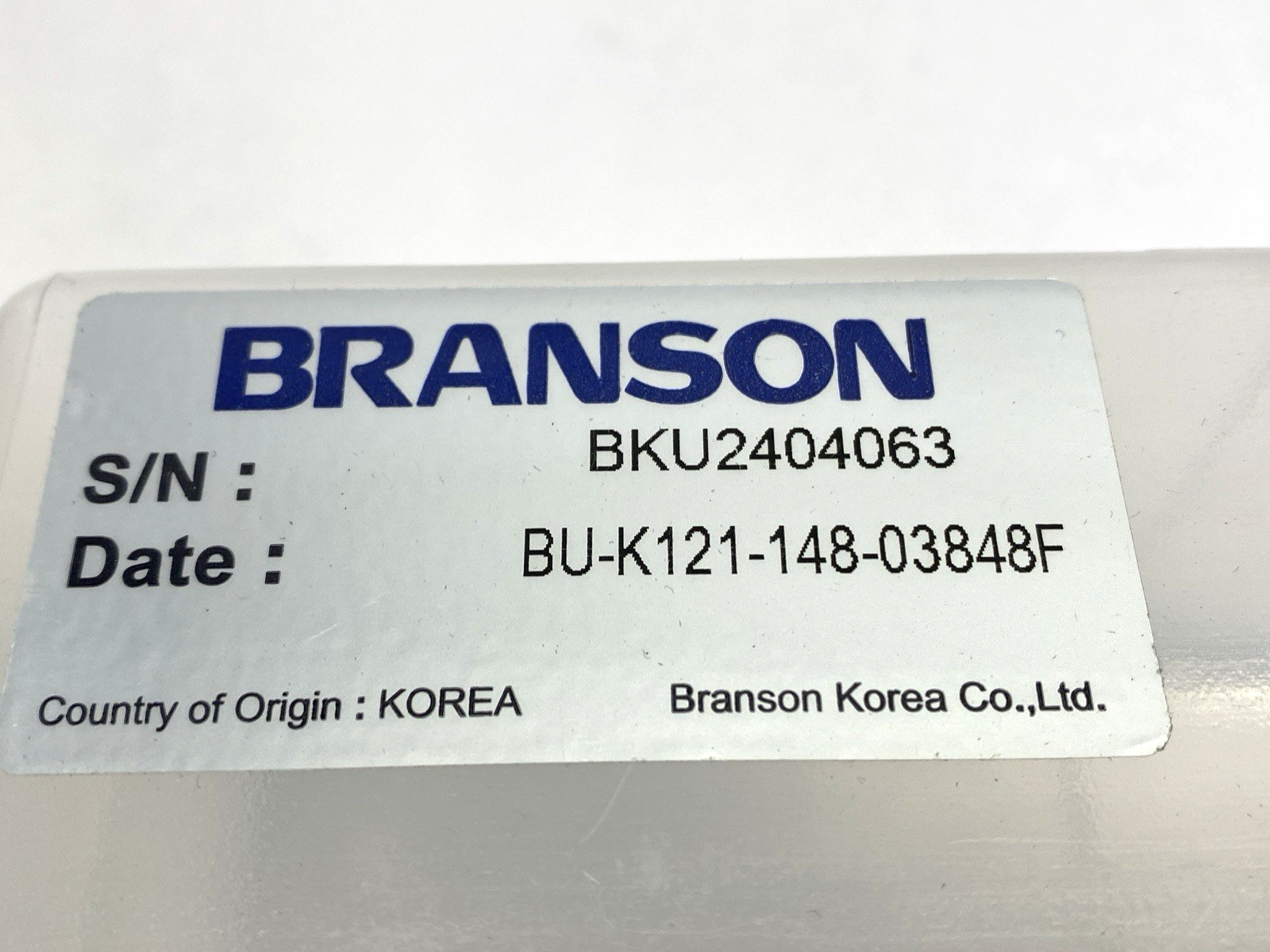 Branson BKU2404063 Ultrasonic Welding Knurled Sealing Horn - Maverick Industrial Sales