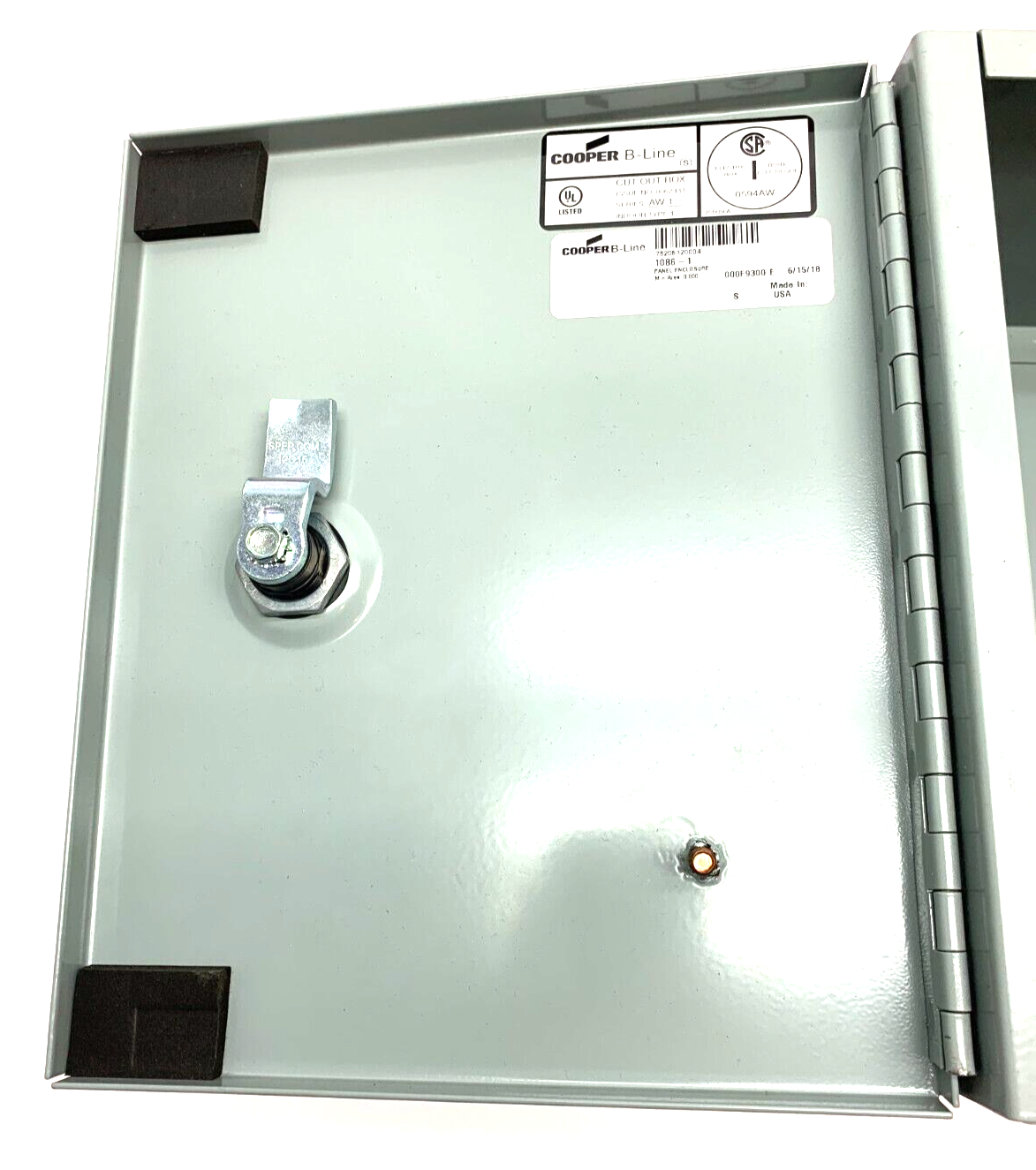 Cooper B-Line 1086-1 Ser. AW-1 Panel Enclosure Indoor Type 1 - Maverick Industrial Sales