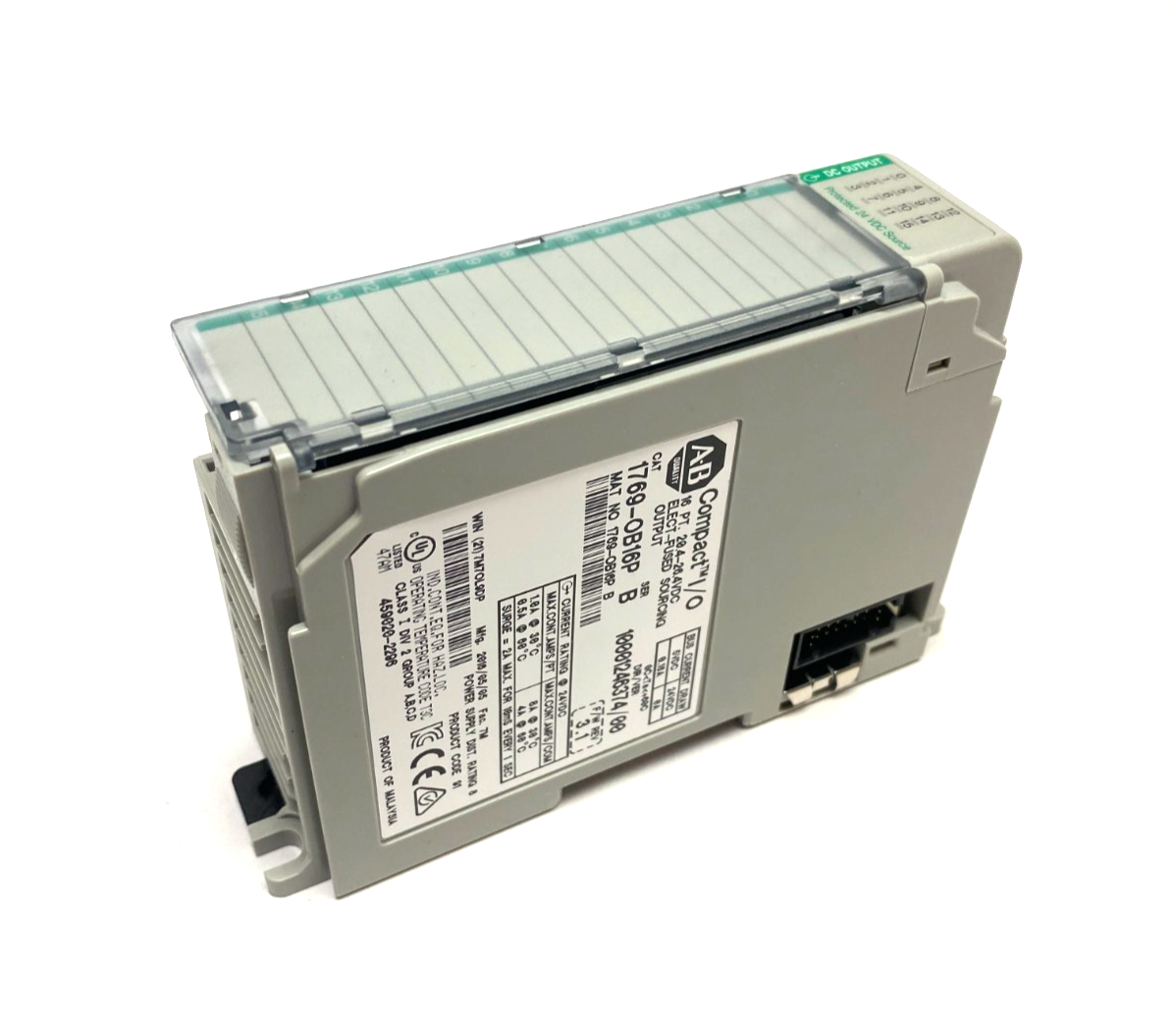 1769-OB16P | Allen Bradley Ser. B Compact I/O 16-Point Sourcing Output Module - Used - Maverick Industrial Sales