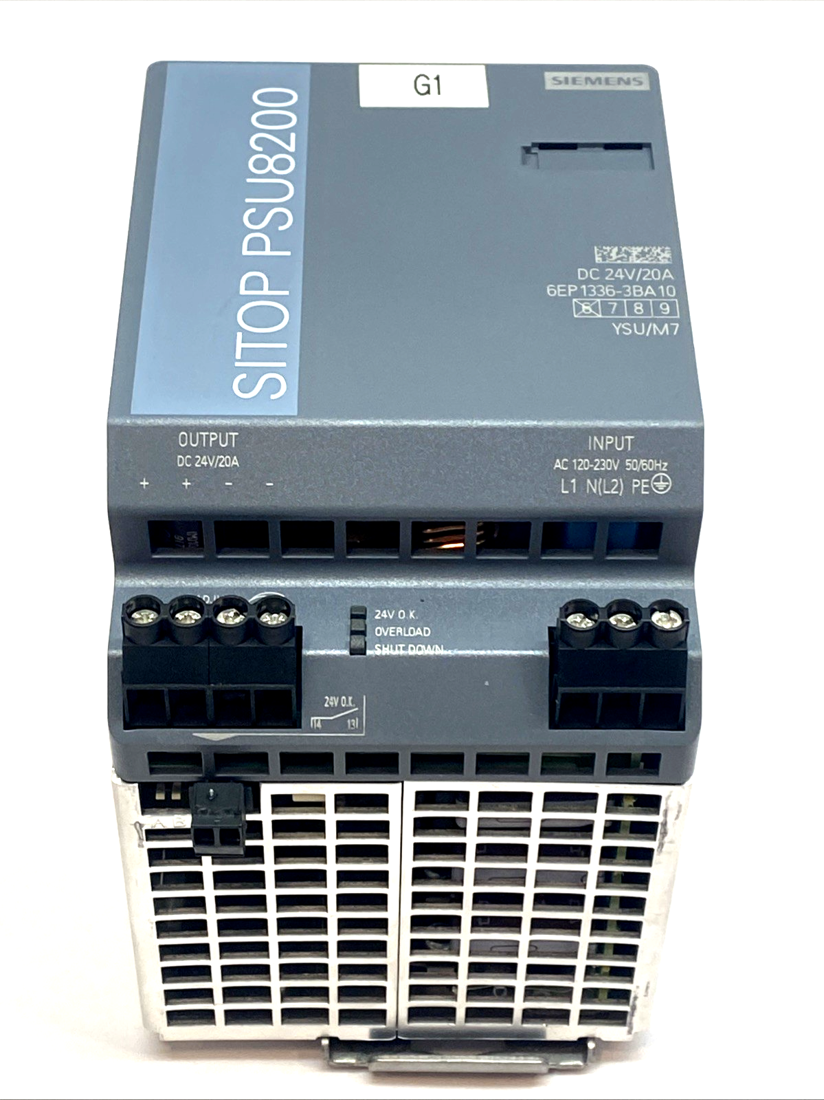 Siemens 6EP1336-3BA10 Power Supply 24V DC 20A DIN Rail, SITOP PSU8200 - Maverick Industrial Sales