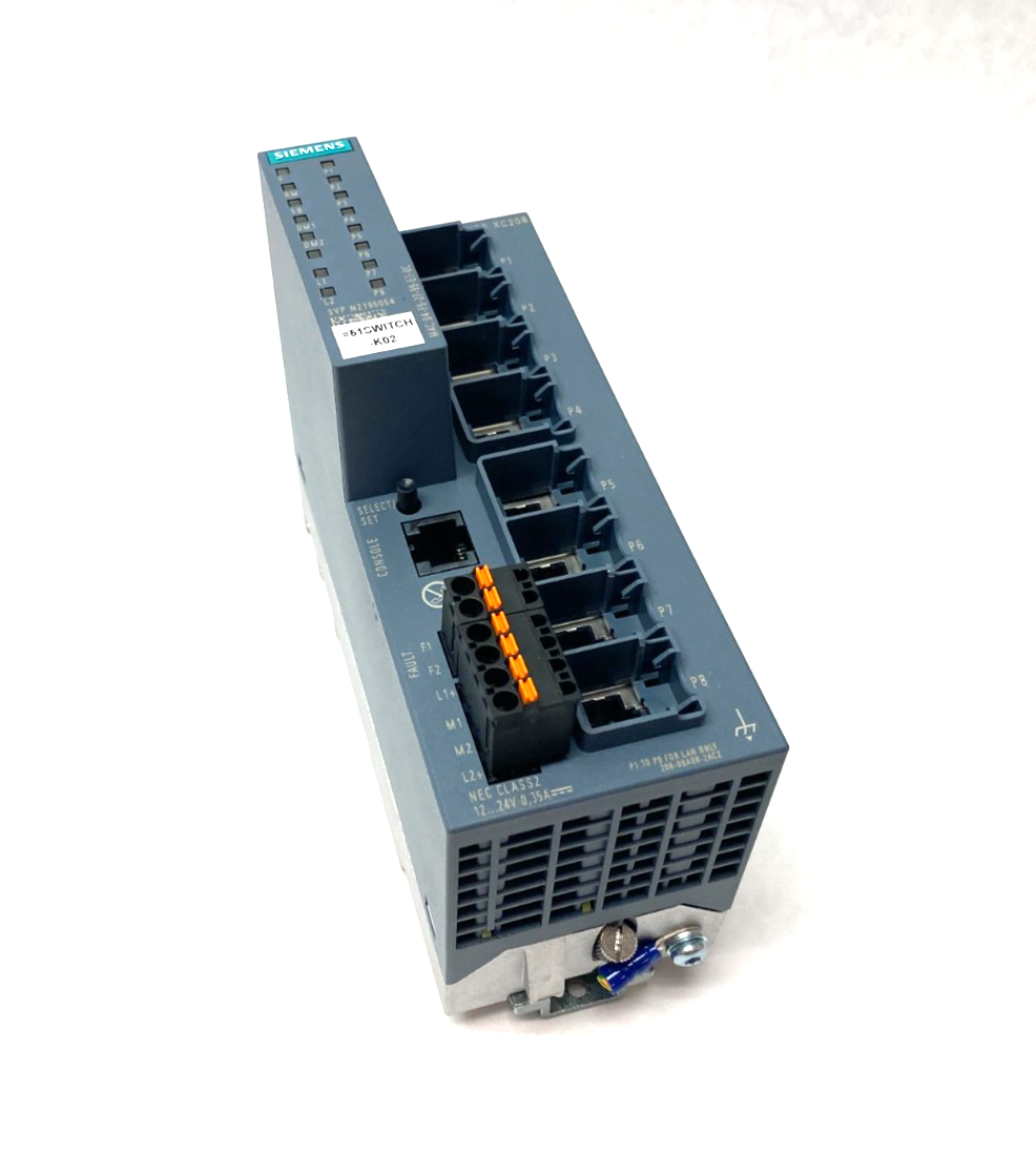 Siemens 6GK5208-0BA00-2AC2 SCALANCE XC208 Manageable Layer IE Ethernet Switch - Maverick Industrial Sales