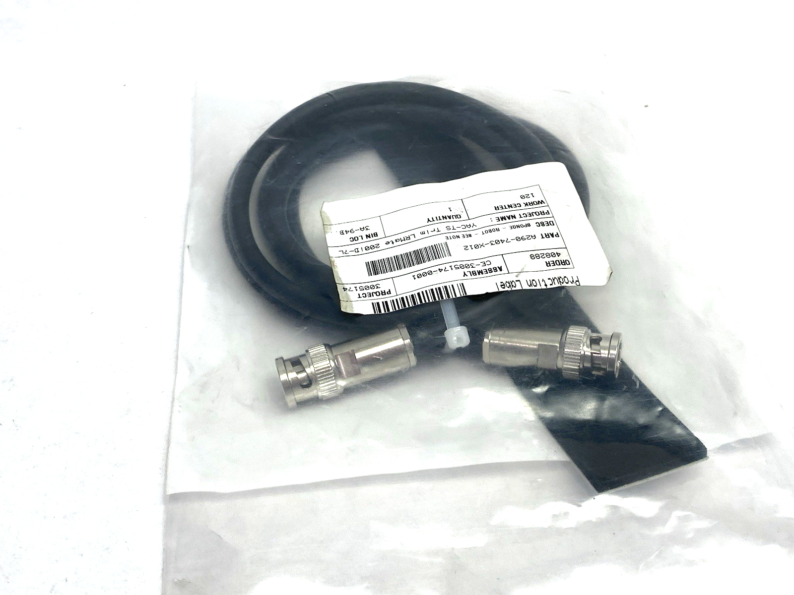 Fanuc 2008-T426 Coaxial Cable Assembly w/ Robot Sponge Kit - Maverick Industrial Sales
