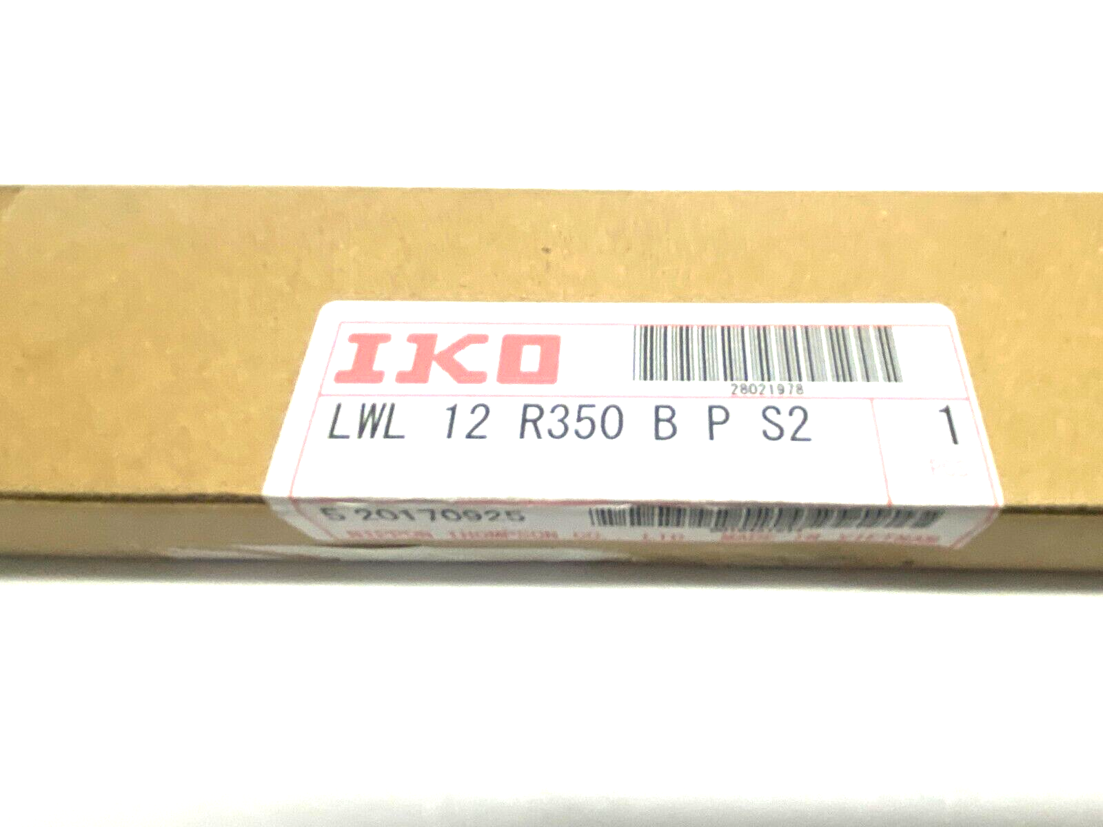 IKO LWL 12 R350 B P S2 Precision Linear Guide Rail - Maverick Industrial Sales