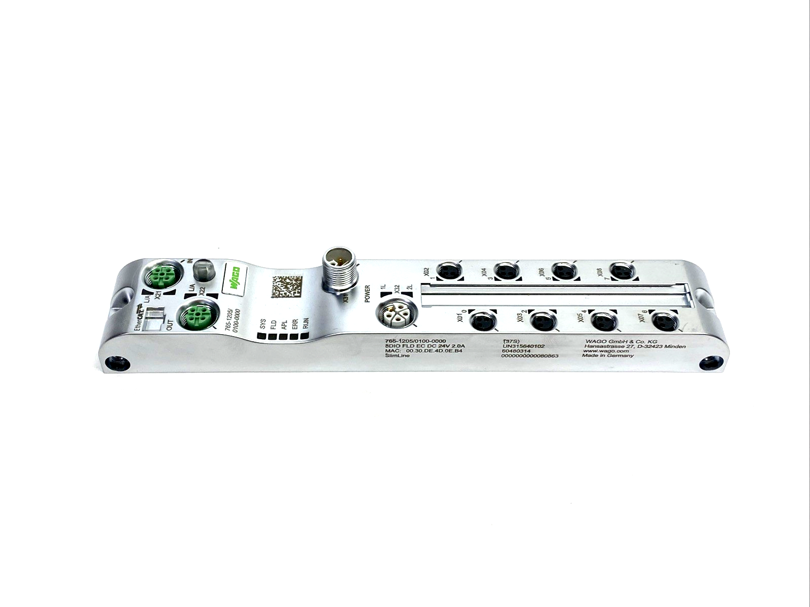 765-1205/100-000 | Wago 8-Channel Digital Input/Output; EtherCAT DC 60480314 - New – Open box - Maverick Industrial Sales