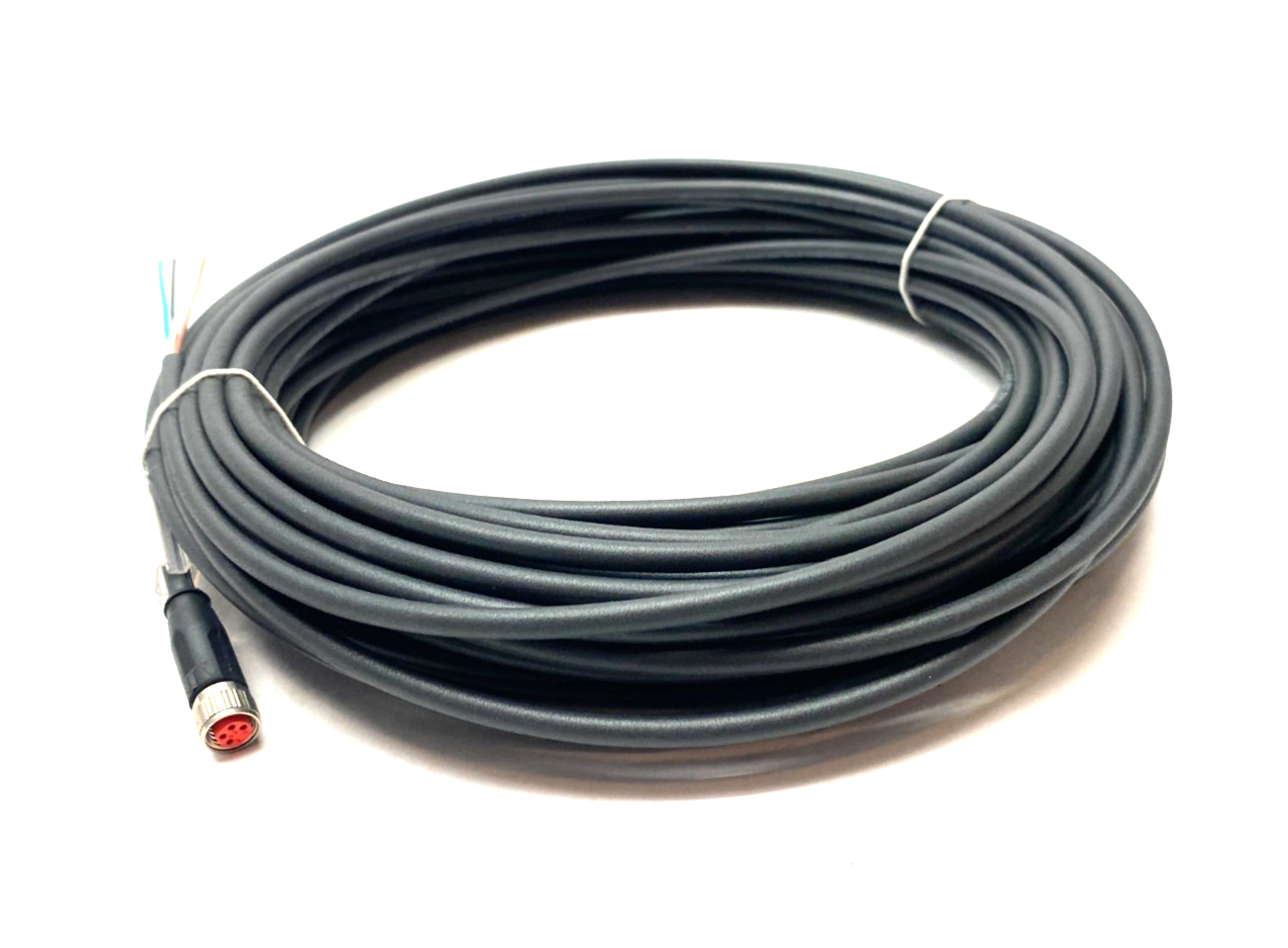 Beckhoff ZK2020-3200-0200 Single Ended Power Cable M8 4-Pin to Leads, 20m Length - Maverick Industrial Sales