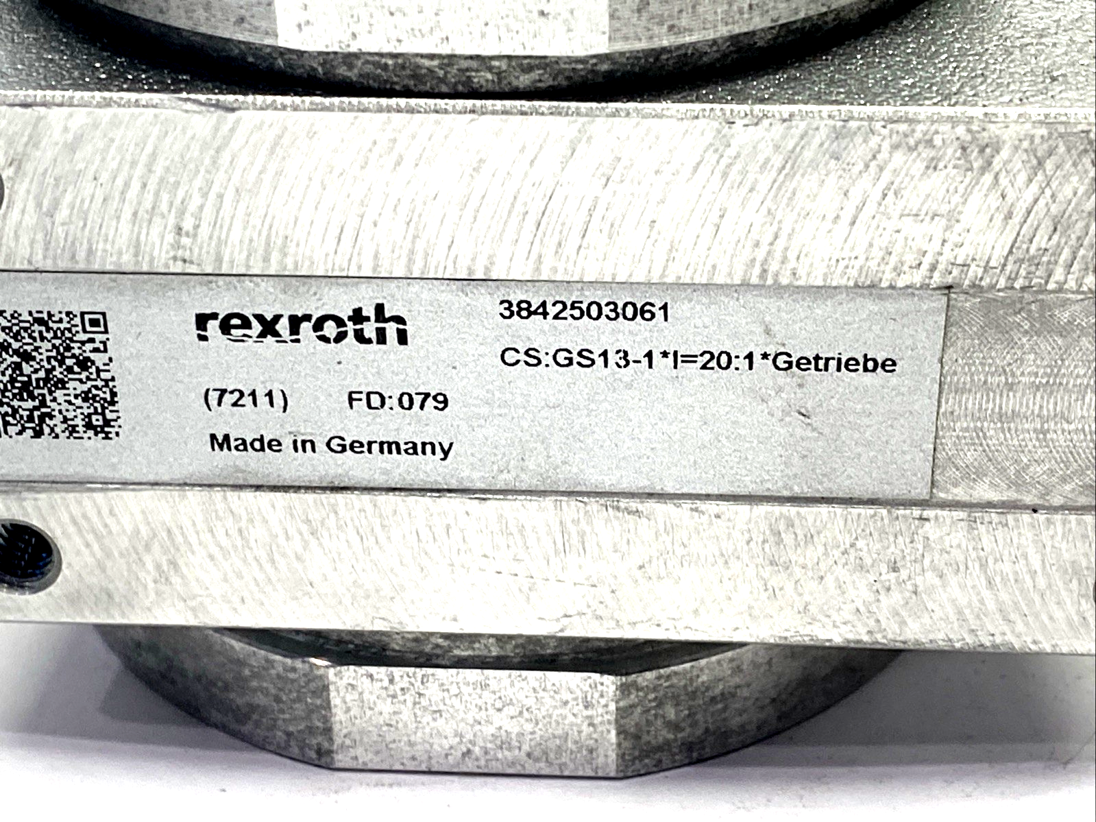 3842547991 | Bosch Rexroth 3PH Induction Motor 265/460V 0.10kW w/ 20:1 Gearbox - Used - Maverick Industrial Sales
