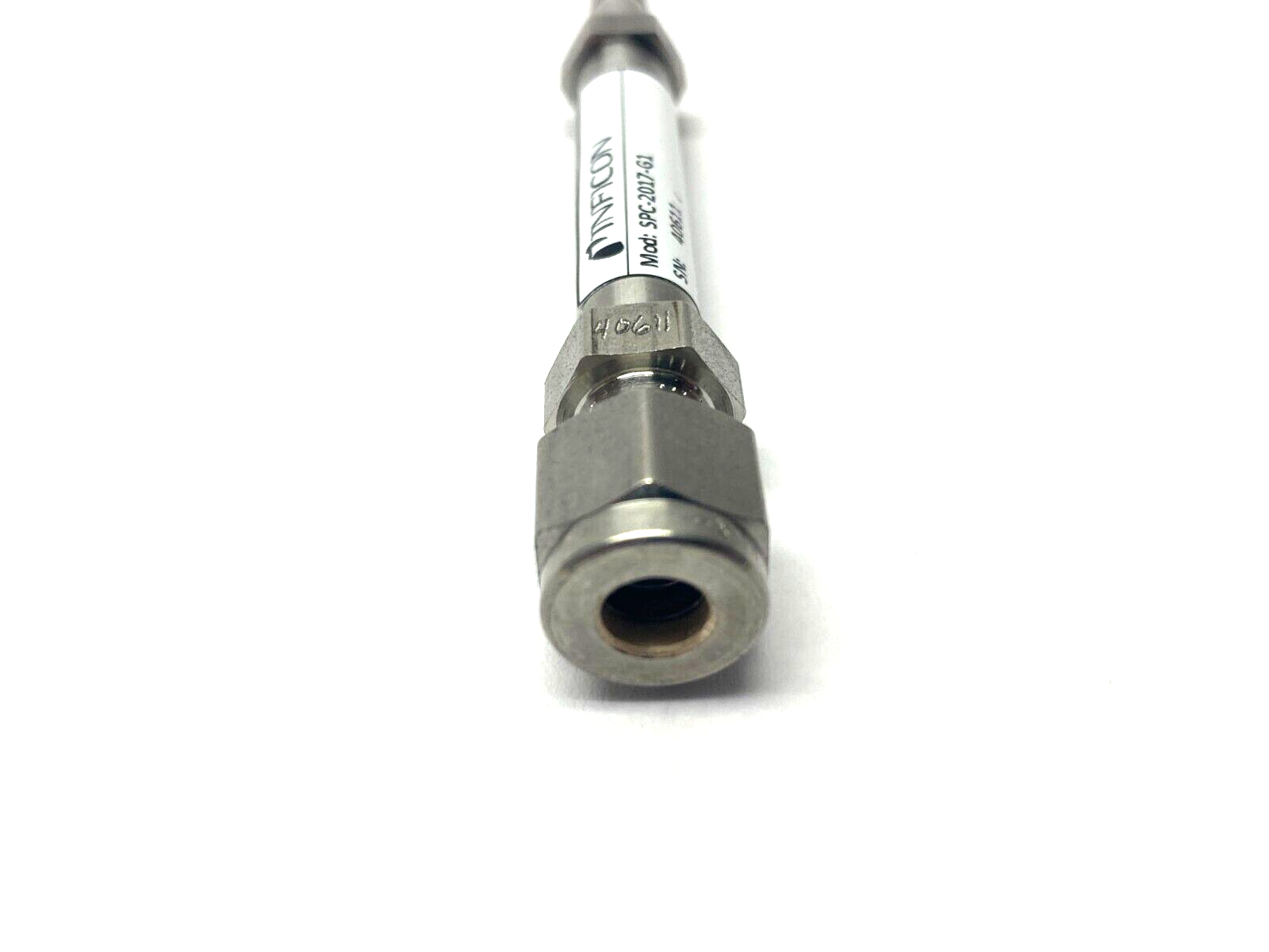 Inficon SPC-2017-G1 Helium Leak Detection Vacuum Jet Nozzle 4.96E-5 atmcc/sec - Maverick Industrial Sales