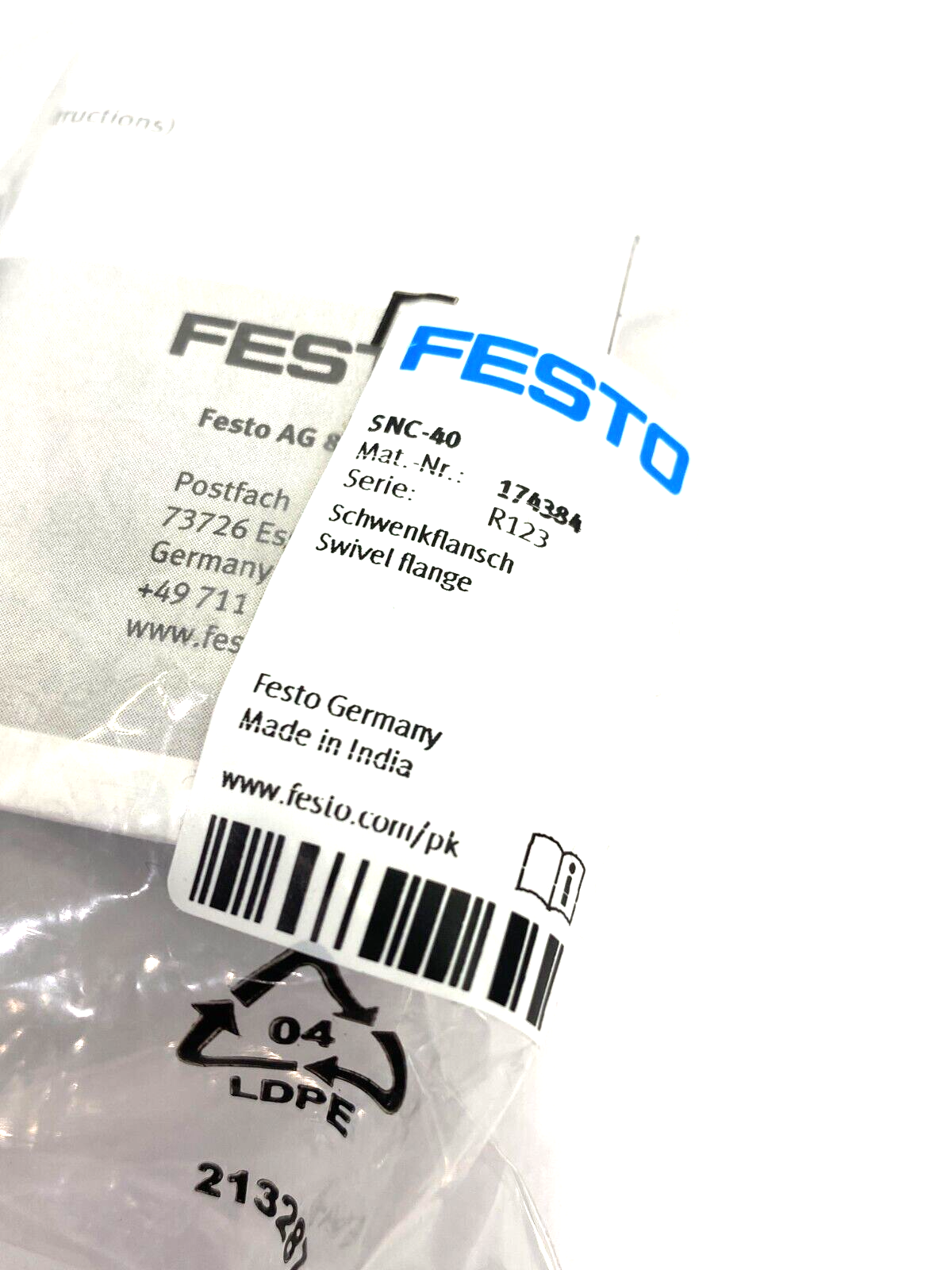 Festo SNC-40 Swivel Flange for Clevis Foot 174384 - Maverick Industrial Sales