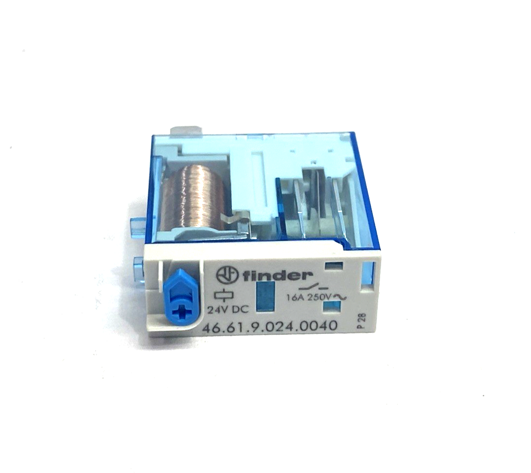 Finder 46.61.9.024.0040 Miniature Plug-In Relay SPDT, 16A, 24VDC, 250VAC - Maverick Industrial Sales
