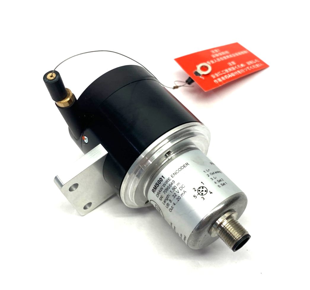Ifm RMS001 Draw Wire Encoder 1900mm Measuring Range - Maverick Industrial Sales