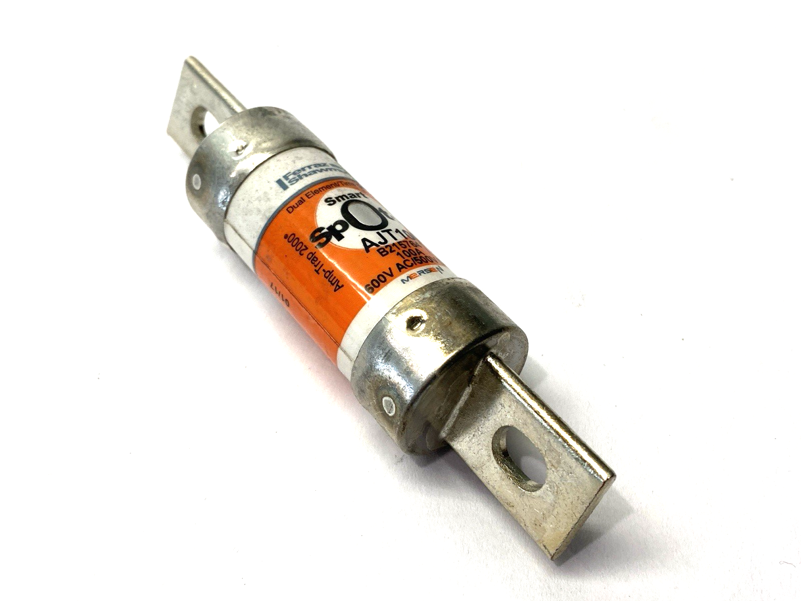 Mersen Ferraz Shawmut AJT100 Dual-Element Time-Delay Fuse 600V 100A SHELFWARE - Maverick Industrial Sales