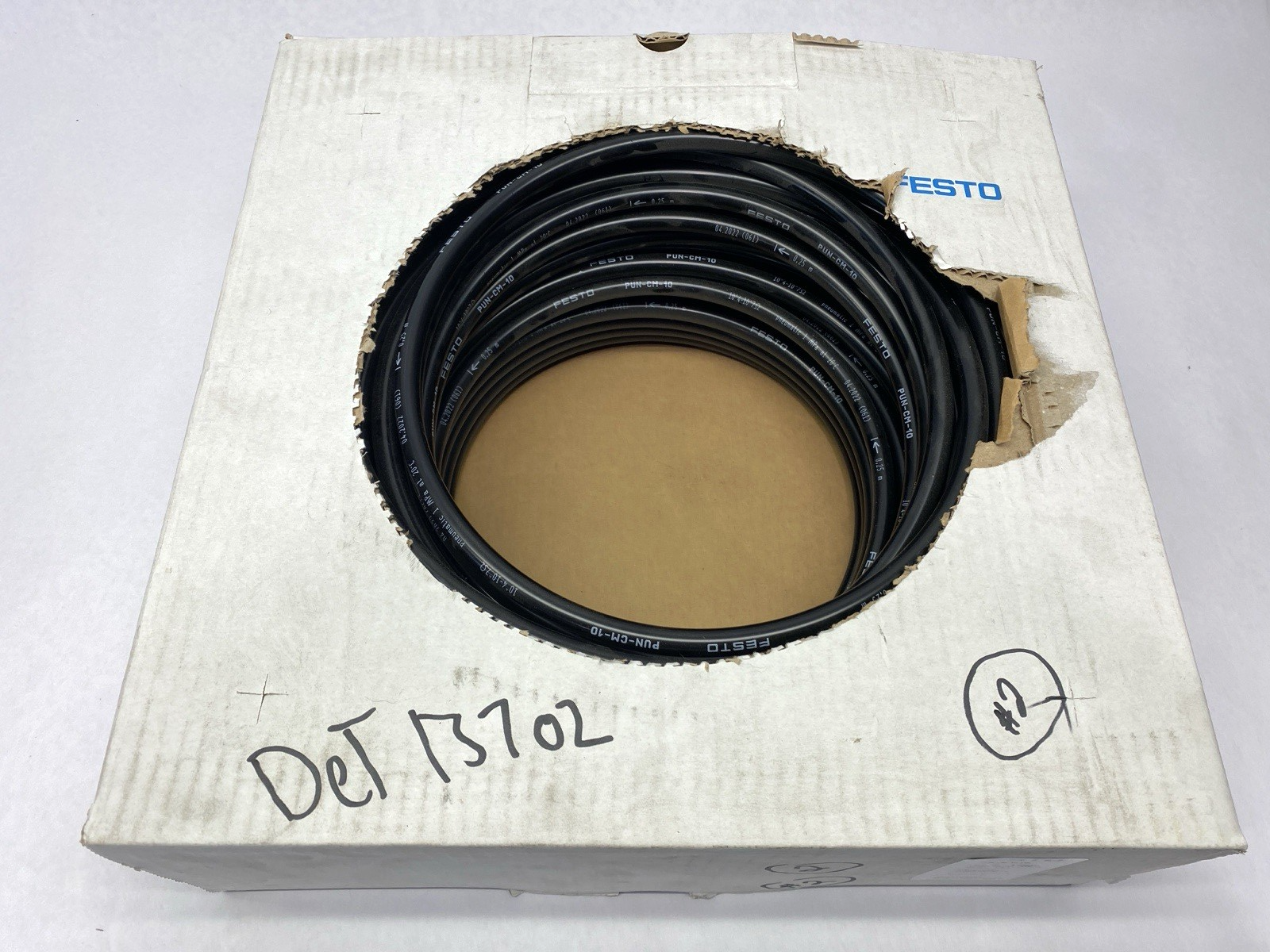 Festo PUN-CM-10-SW Pneumatic Plastic Black Tubing 10mm OD 7mm ID 50m 130817 - Maverick Industrial Sales