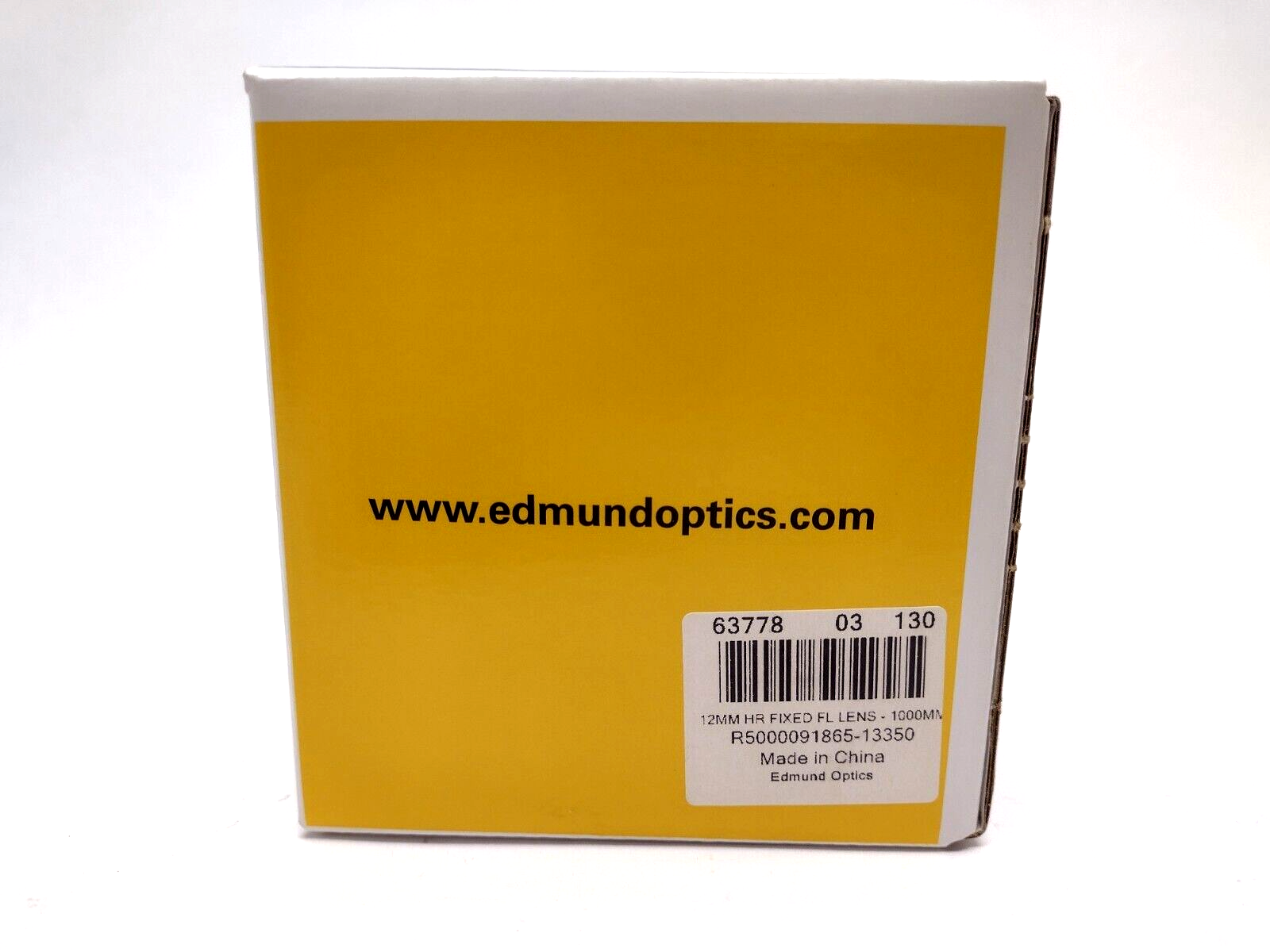 Edmund Optics LEC 63778 12mm, 400-2000mm Primary WD HR Fixed Focal Length Lens - New - Maverick Industrial Sales