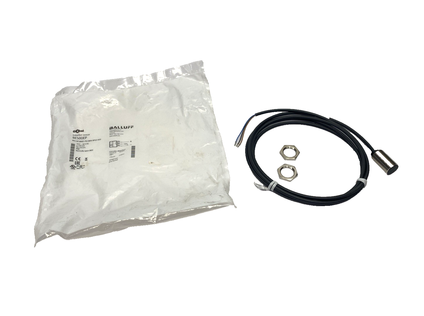 Balluff BES00EP Inductive Proximity Sensor BES M18MD-PSC80B-BP02-003 - Maverick Industrial Sales