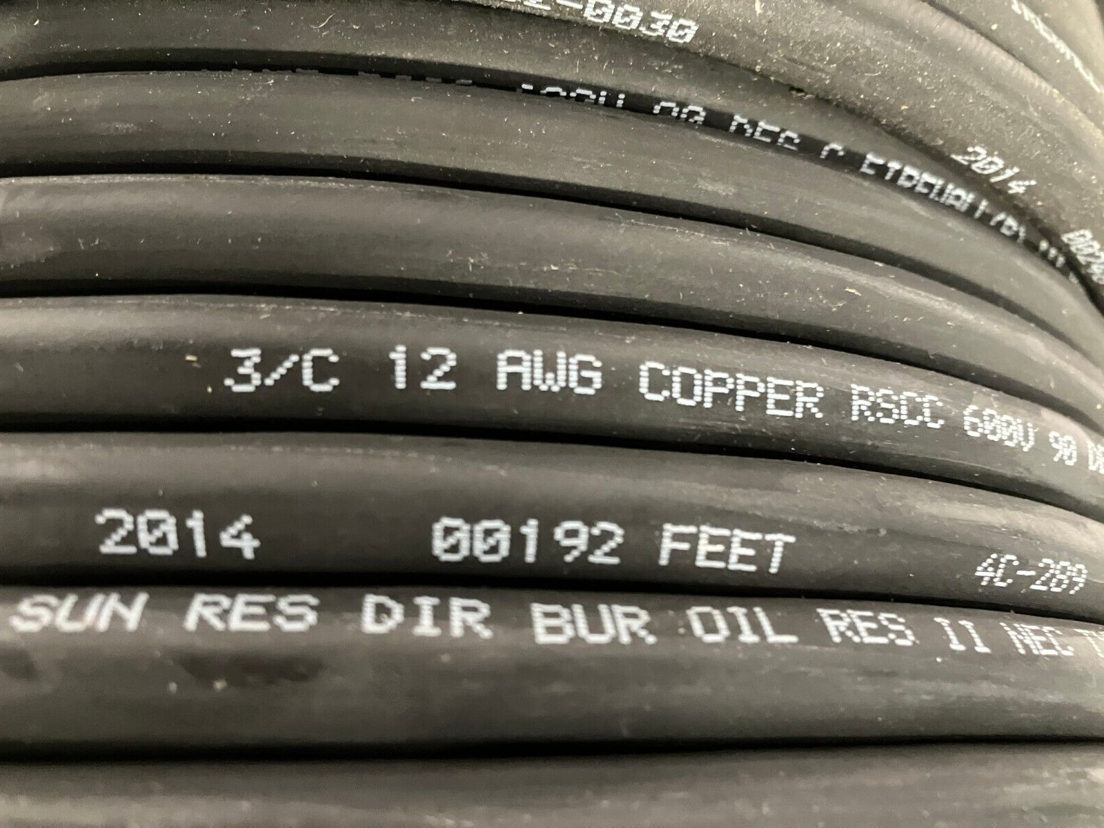 RSCC 12 AWG 3C Cable 600V XHHW-2 Type TC 10' FT - Maverick Industrial Sales