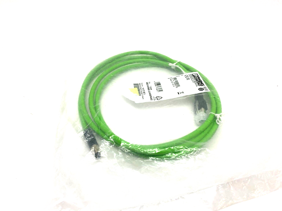 1407353 | Phoenix Contact NBC-M 8MS/ 2,0-93B/R4AC Dbl-Ended Ethernet Network Cable - New - Maverick Industrial Sales