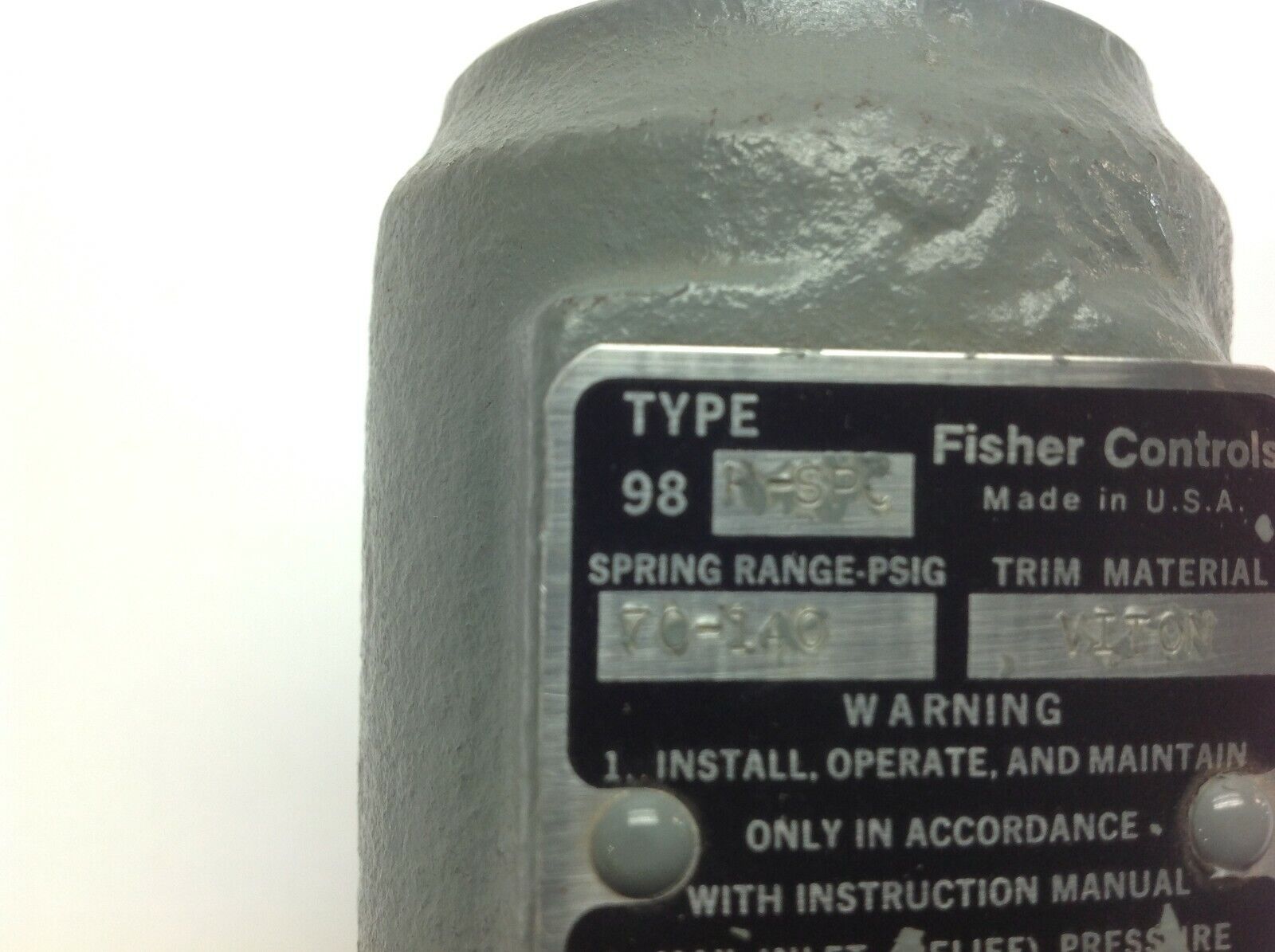 Fisher Controls 98H-SPC Air Regulator 70-140 PSIG SPring Range, Viton - Maverick Industrial Sales