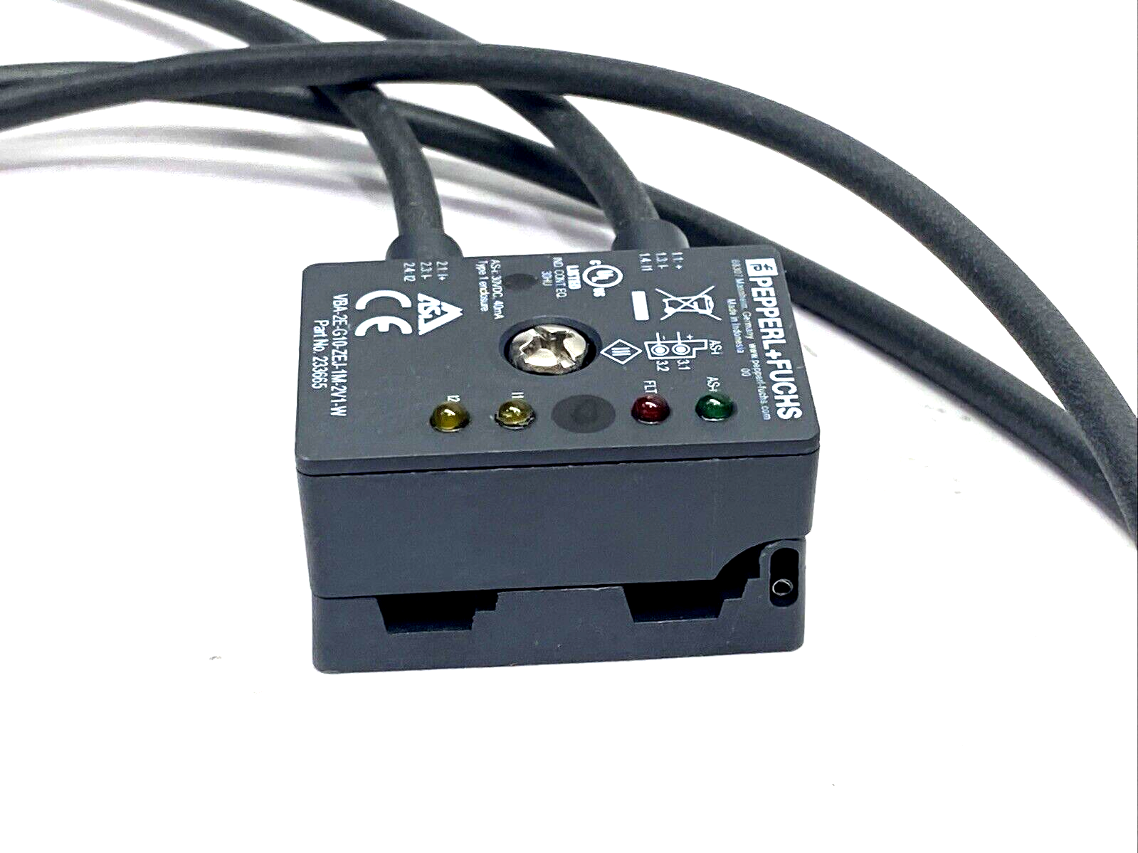 Pepperl+Fuchs VBA-2E-G10-ZEJ-1M-2V1-W AS-Interface Sensor Module 233665 - Maverick Industrial Sales