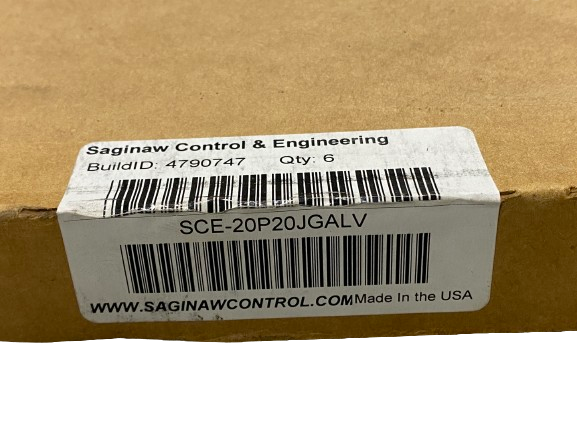 SCE-20P20GALV | Saginaw Control & Engineering Flat Enclosure Subpanel LOT OF 5 - New – Open box - Maverick Industrial Sales