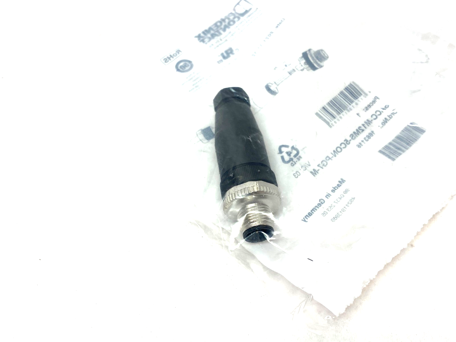Phoenix Contact SACC-M12MS-5CON-PG7-M Male Wireable Connector M12 5-Pin 1663116 - Maverick Industrial Sales