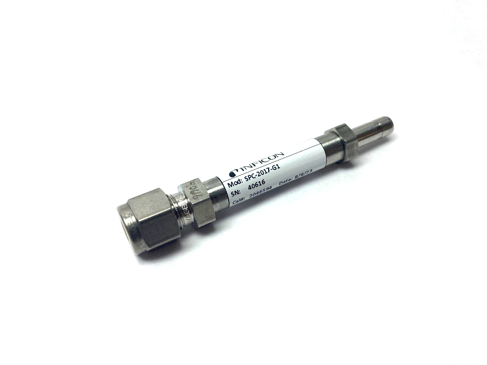 Inficon SPC-2017-G1 Helium Leak Detection Vacuum Jet Nozzle 4.98E-5 atmcc/sec - Maverick Industrial Sales