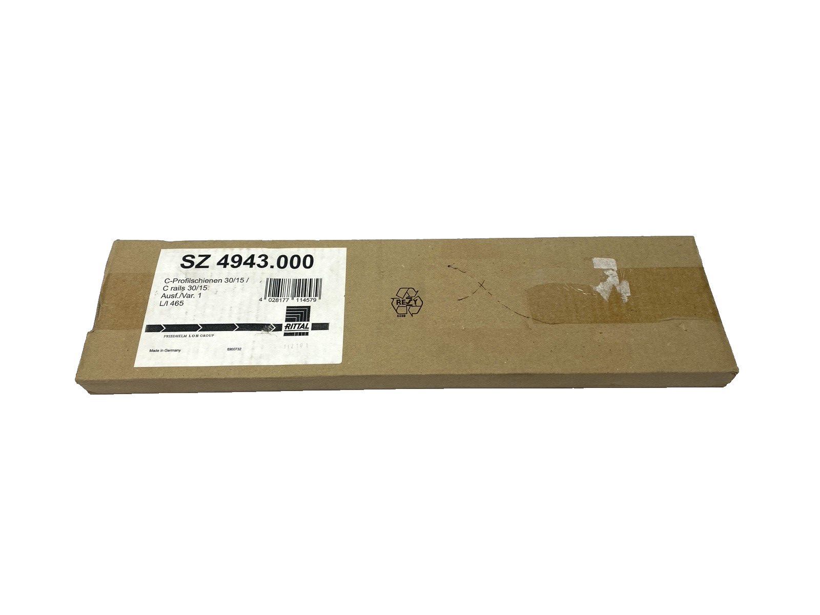 Rittal SZ 4943.000 C Rails 30/15 to EN 60 715 for VX, TS, VX SE 455mm BOX OF 6 - Maverick Industrial Sales
