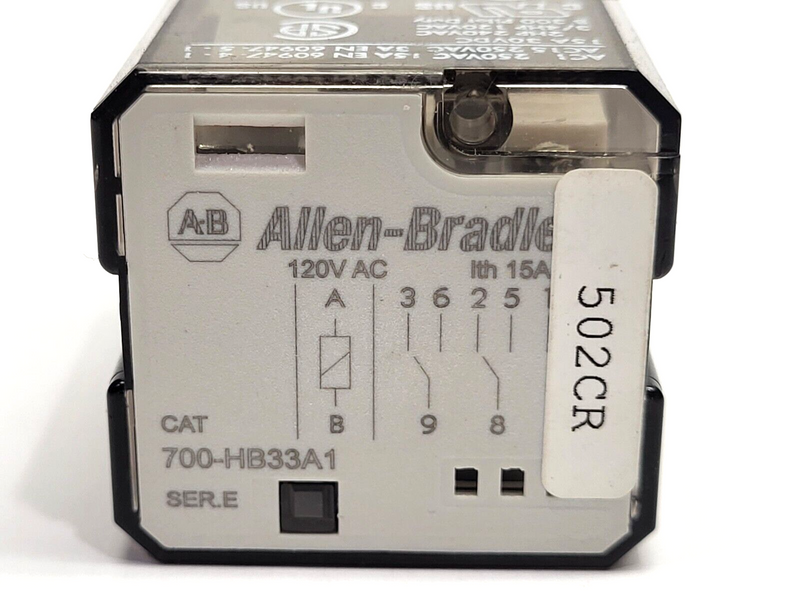 Allen Bradley 700-HB33A1 Ser. E General Purpose Relay LOT OF 2 - Maverick Industrial Sales