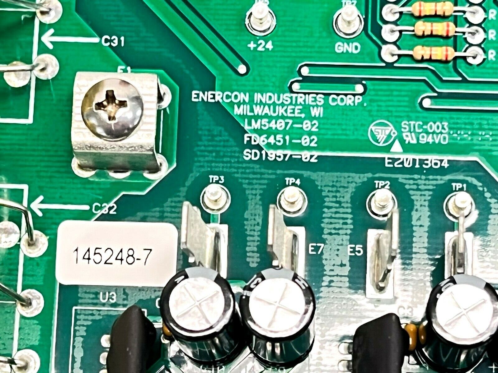 Enercon Industries 145248-7 LM5407-02 FD6451-02 SD1957-02 Board - Maverick Industrial Sales