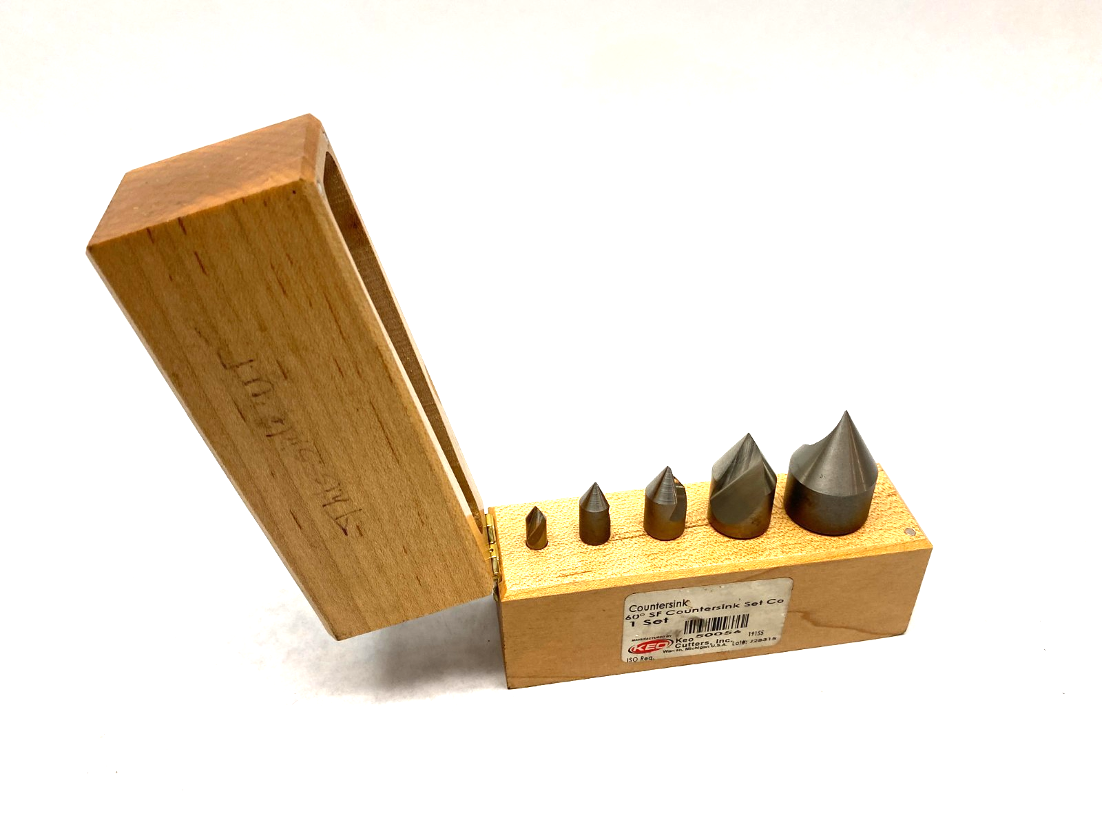 KEO Cutters 50056 Straight Shank Countersink Set, 1/4" to 1" Dia, 1-Flute 5 PCS - Maverick Industrial Sales