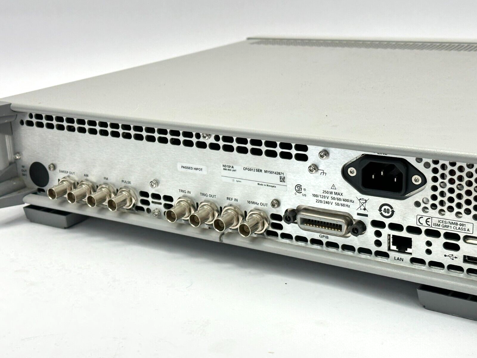 Agilent N5181A MXG Signal Generator 100kHz-3GHz MY50142671 099 503 ALB U02 UNT - Maverick Industrial Sales
