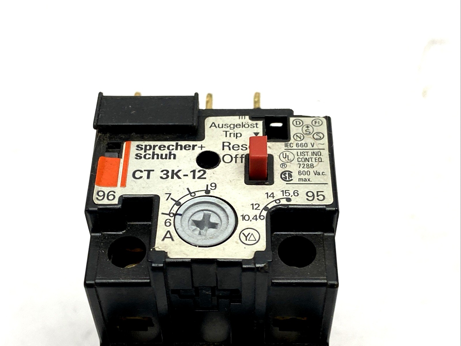 Sprecher+Schuh CT 3K-12 Overload Relay 1.8-2.7A - Maverick Industrial Sales