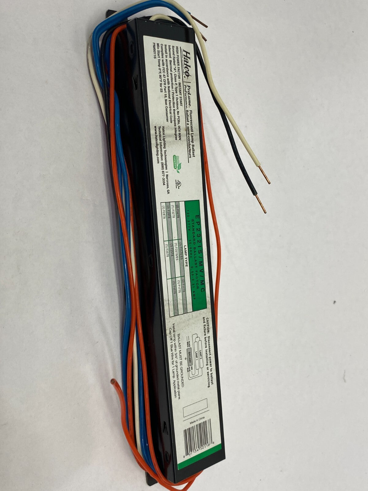 Halco EP232IS/MV/MC ProLume Proformance Electronic Lamp Ballast - Maverick Industrial Sales