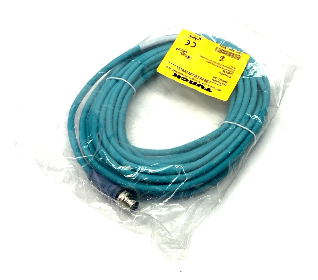 Turck RSSD 441-10M Ethernet Cordset M12 Male 4-Pin 10m U-02496 - Maverick Industrial Sales