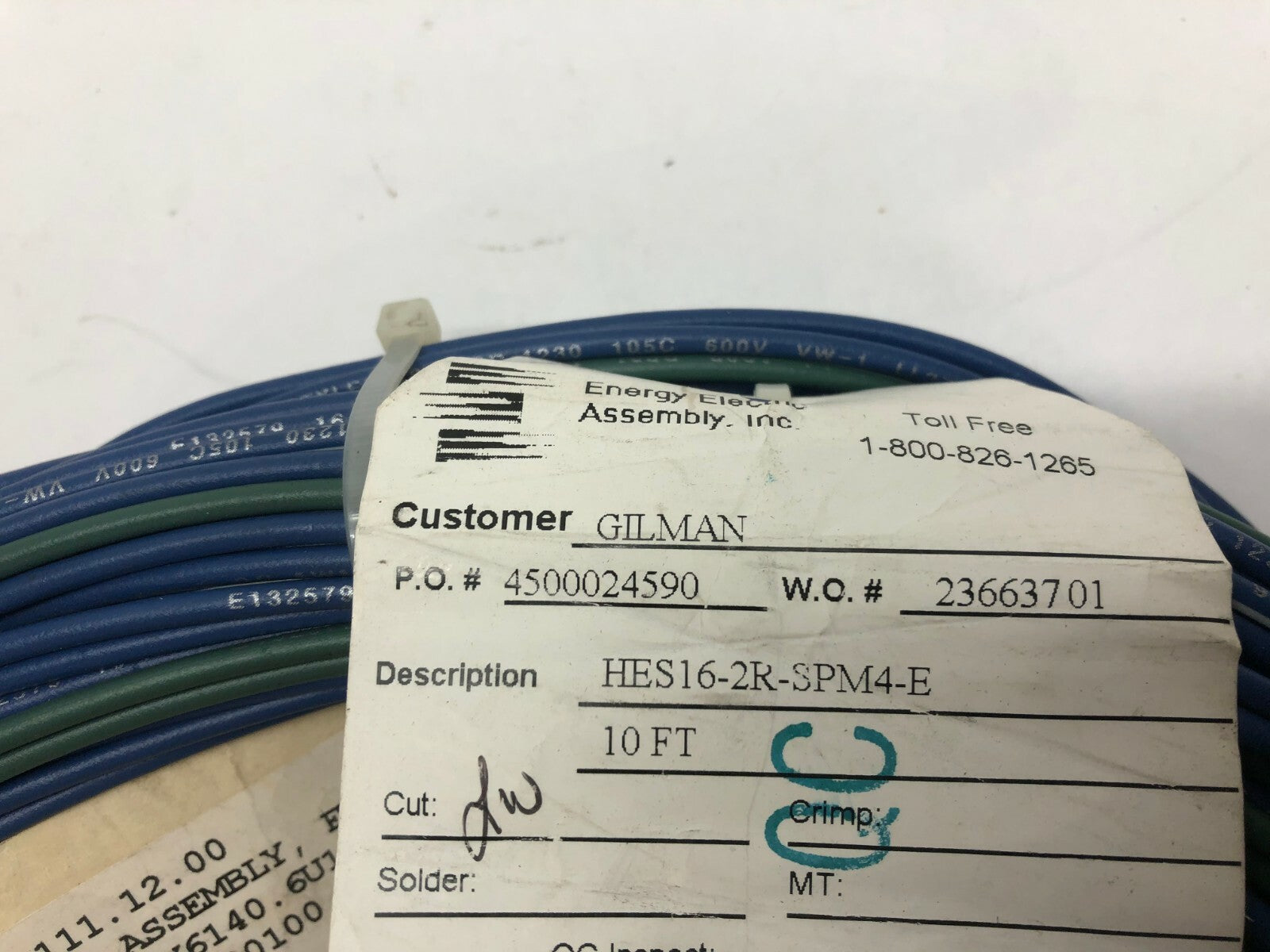 Gilman HES16-2R-SPM4-E 10 FT ABB Robot Control Cable, Female L.X6140.111.12.00 - Maverick Industrial Sales