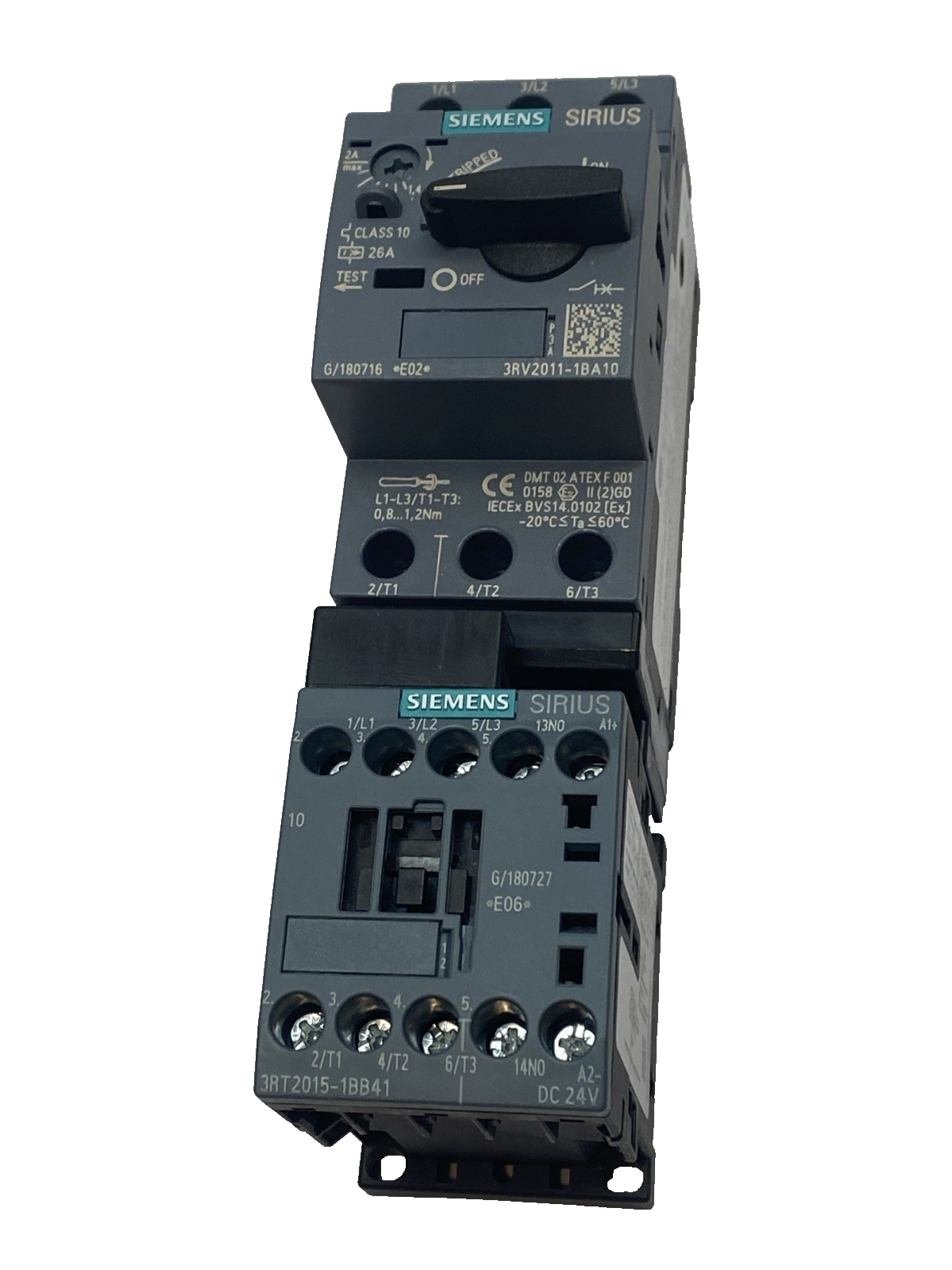 Siemens 3RA21101BA151BB4 Load Feeder DOL 24VDC 1.4-2A - Maverick Industrial Sales
