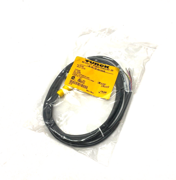 Turck WKC 8T-2/S1555 Eurofast M12 Right Angle Cordset Sgl-Ended U2-03784 - Maverick Industrial Sales