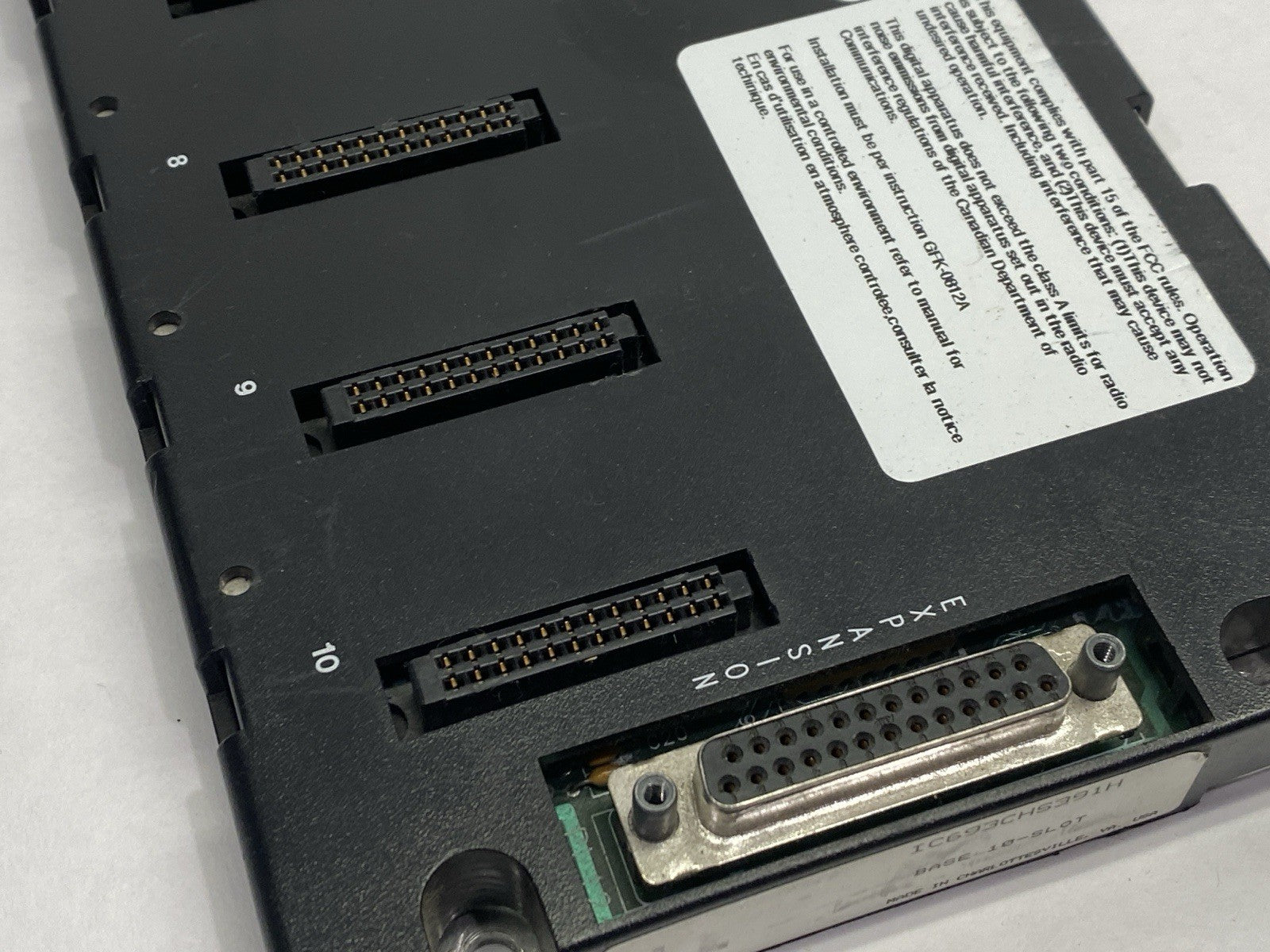 GE Fanuc IC693CHS391H Programmable 10-Slot Base Controller - Maverick Industrial Sales