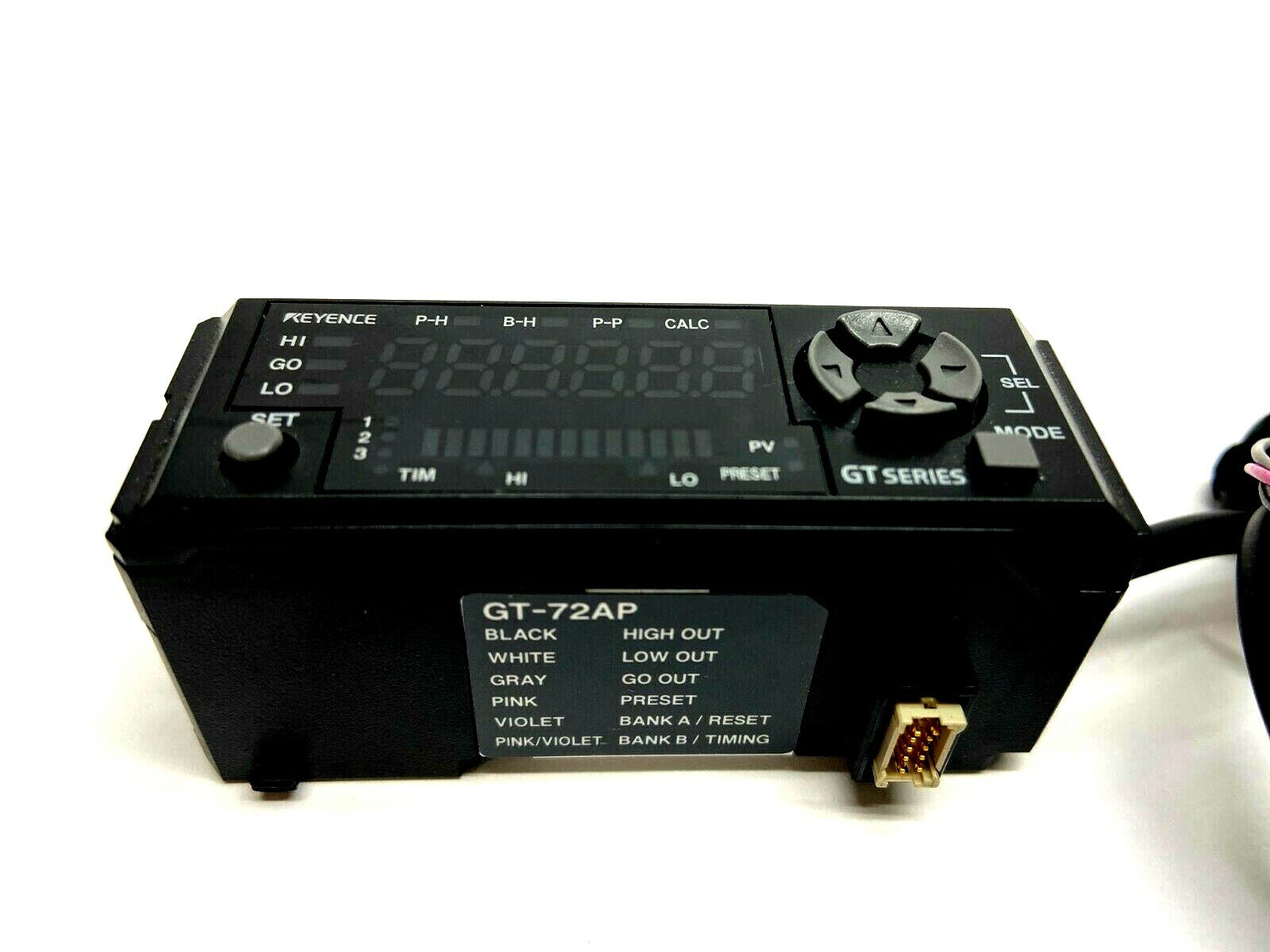 GT-72AP | Keyence Fiber Sensor Amplifier MISSING COVER - Used - Maverick Industrial Sales