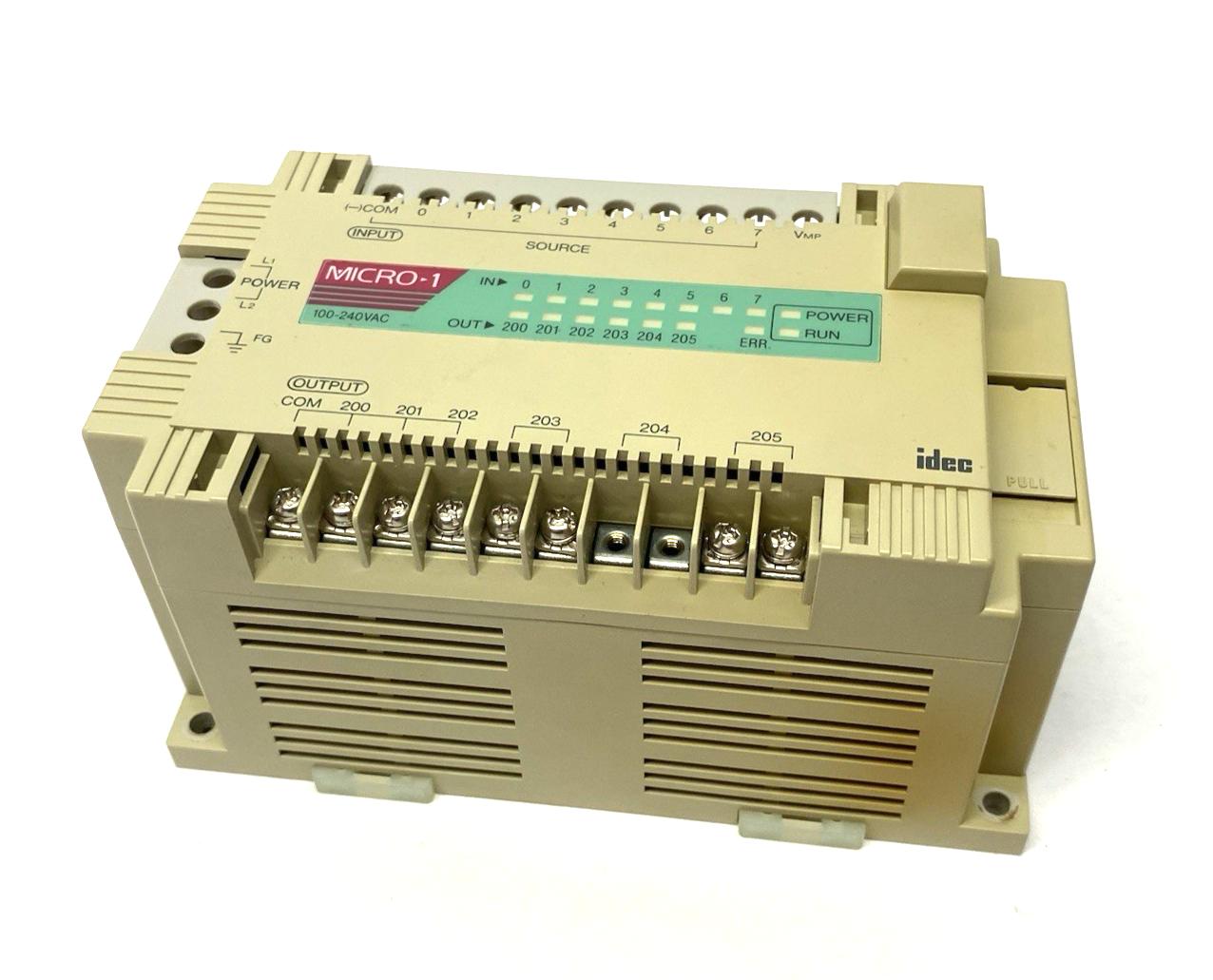 IDEC FC1A-C1A1E Micro-1 CPU Unit 8-Inputs, 6-Outputs, 600-Steps Program Capacity - Maverick Industrial Sales