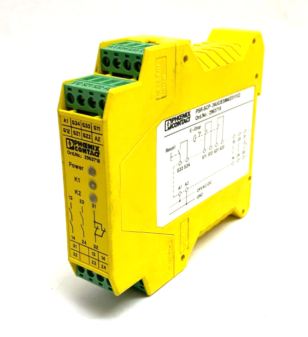 Phoenix Contact PSR-SCP-24UC/ESM4/2X1/1X2 Safety Relay 2-Channel 2963718 - Maverick Industrial Sales