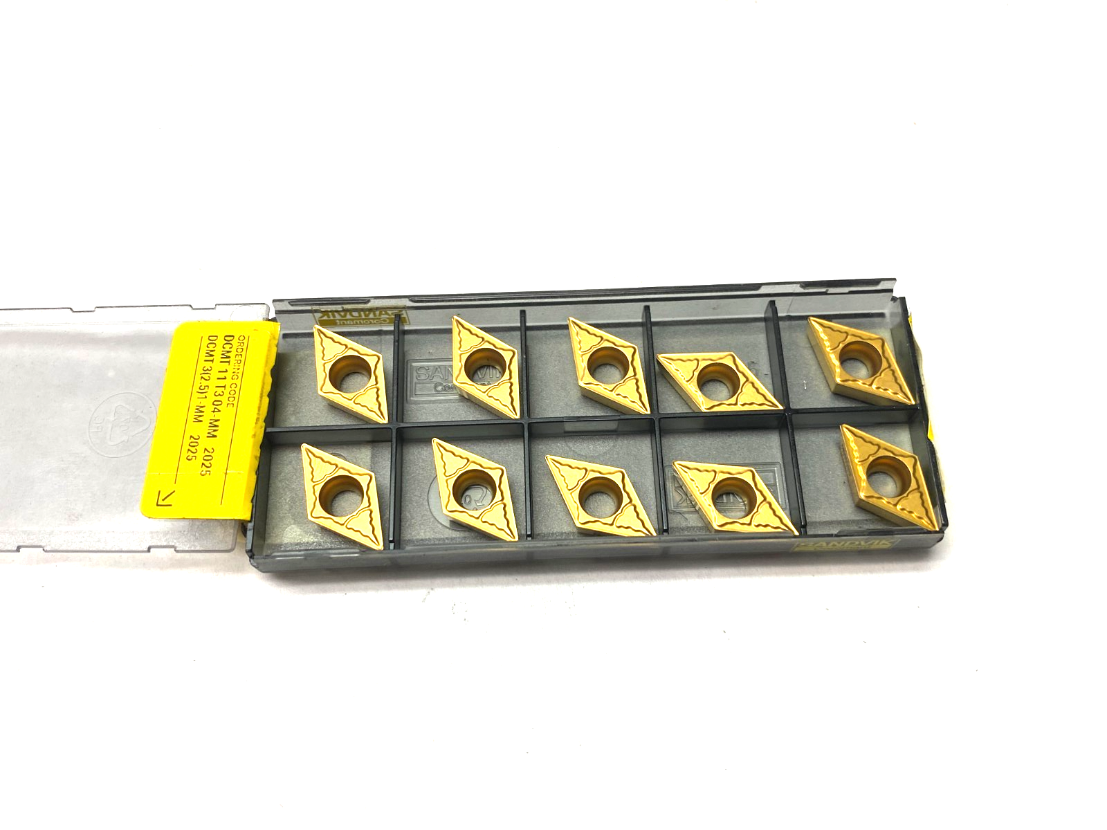 DCMT 11 T3 04-MM 2025 | Sandvik CoroTurn 107 Insert for Turning 5730942 PKG OF 10 - New – Open box - Maverick Industrial Sales