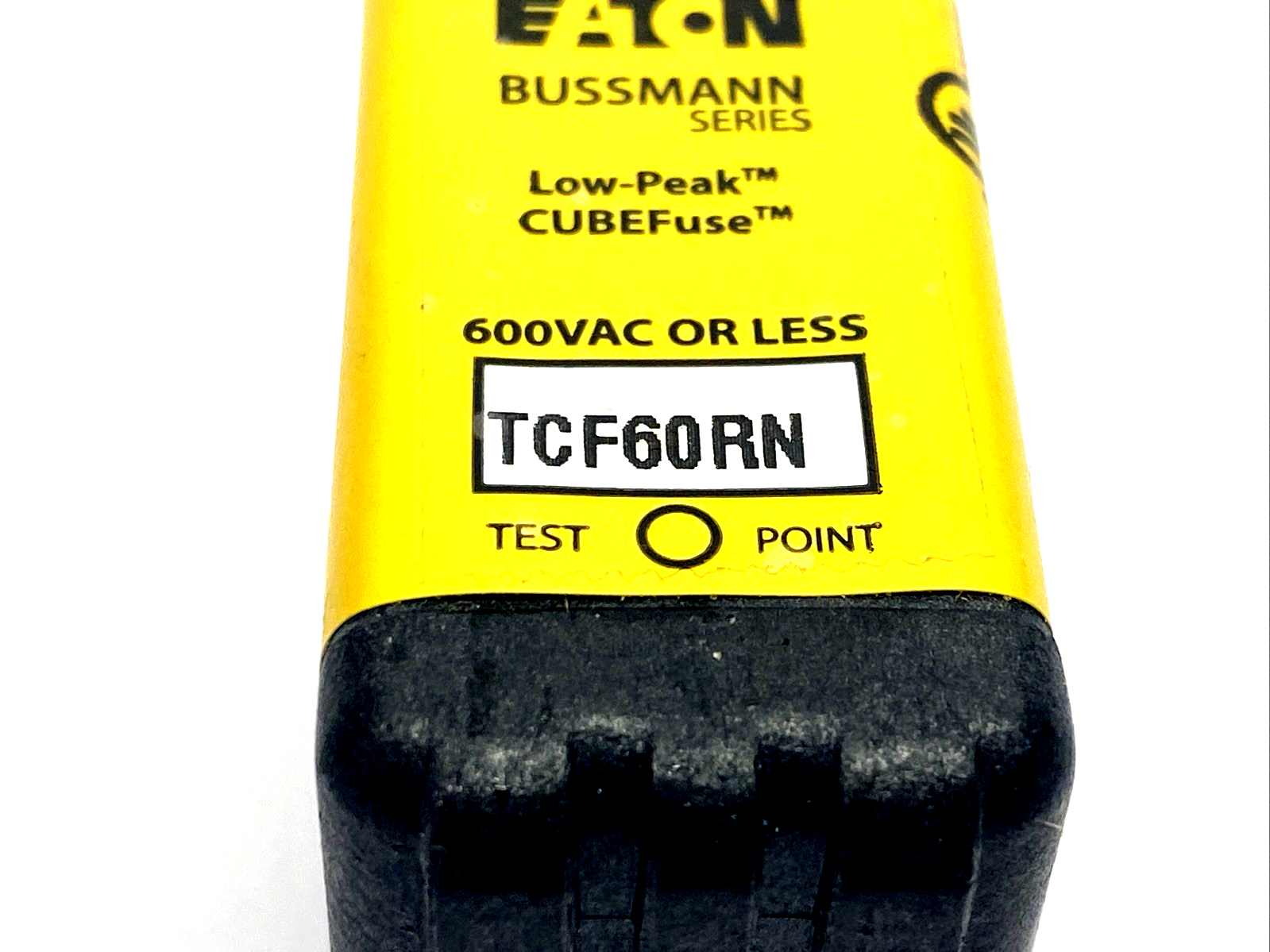 TCF60RN | Eaton Bussmann Class CC TCF Time-Delay Plug-In Cube Fuse 60A - Used - Maverick Industrial Sales