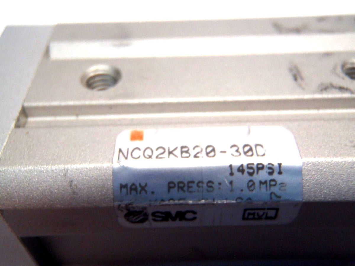 SMC NCQKB20-30D Compact Pneumatic Cylinder 20mm Bore 30mm Stroke - Maverick Industrial Sales