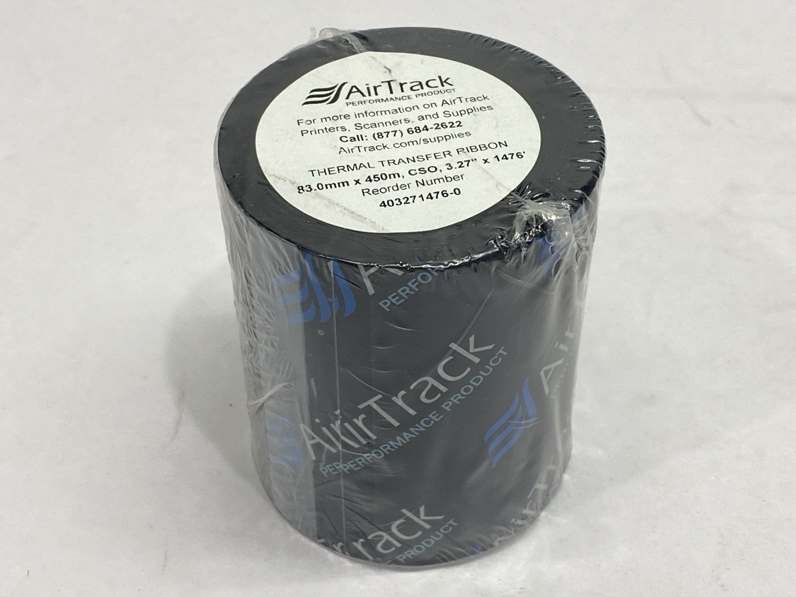 AirTrack 403271476-0 Thermal Transfer Ribbon Black Resin 3.27" x 1476' - Maverick Industrial Sales