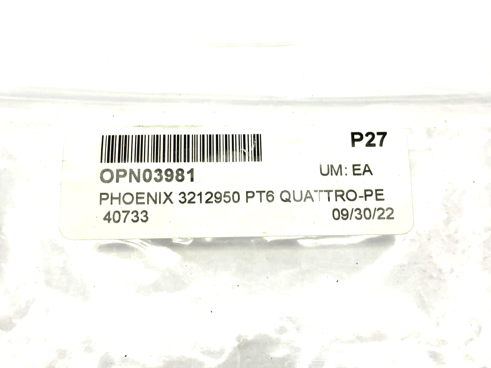 Phoenix Contact 3212950 Prot. Conductor Terminal Block PT 6-QUATTRO-PE LOT OF 9 - Maverick Industrial Sales