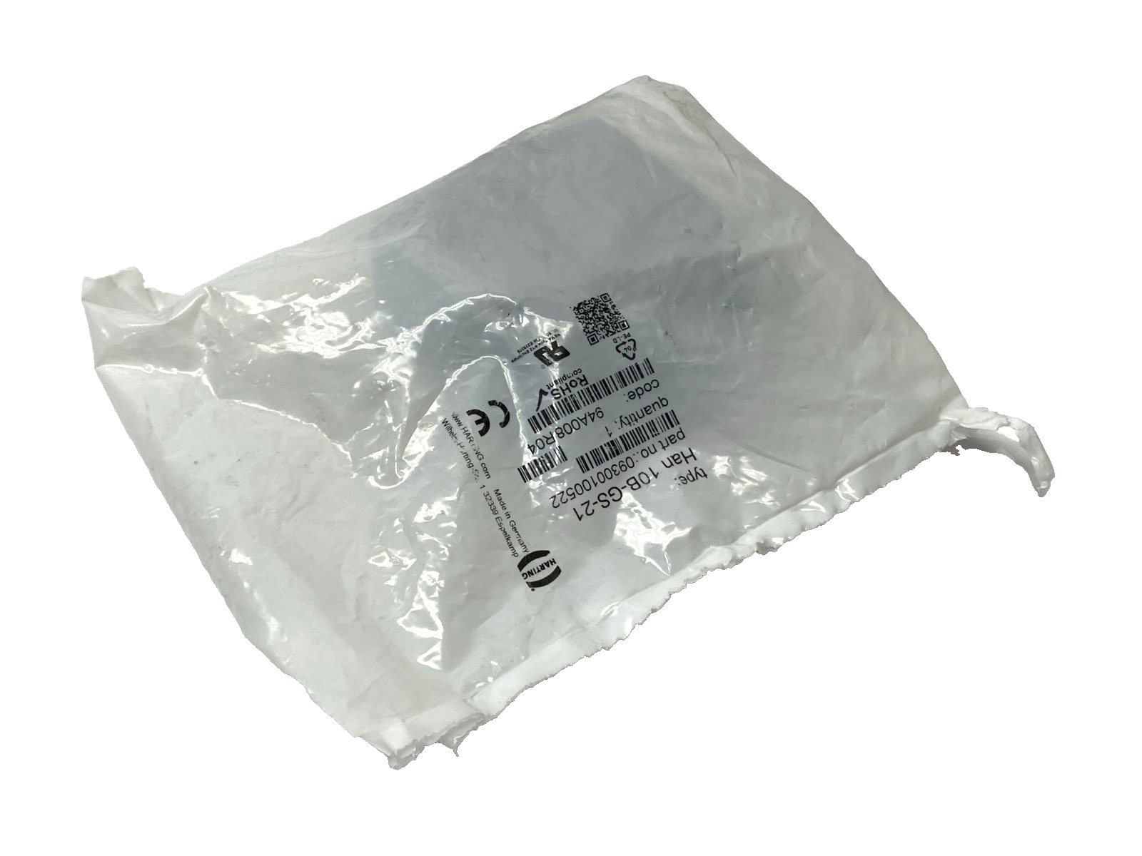 Harting 0900100522 Heavy Duty Connector Hood Side Entry Han 10B-GS-21 - Maverick Industrial Sales