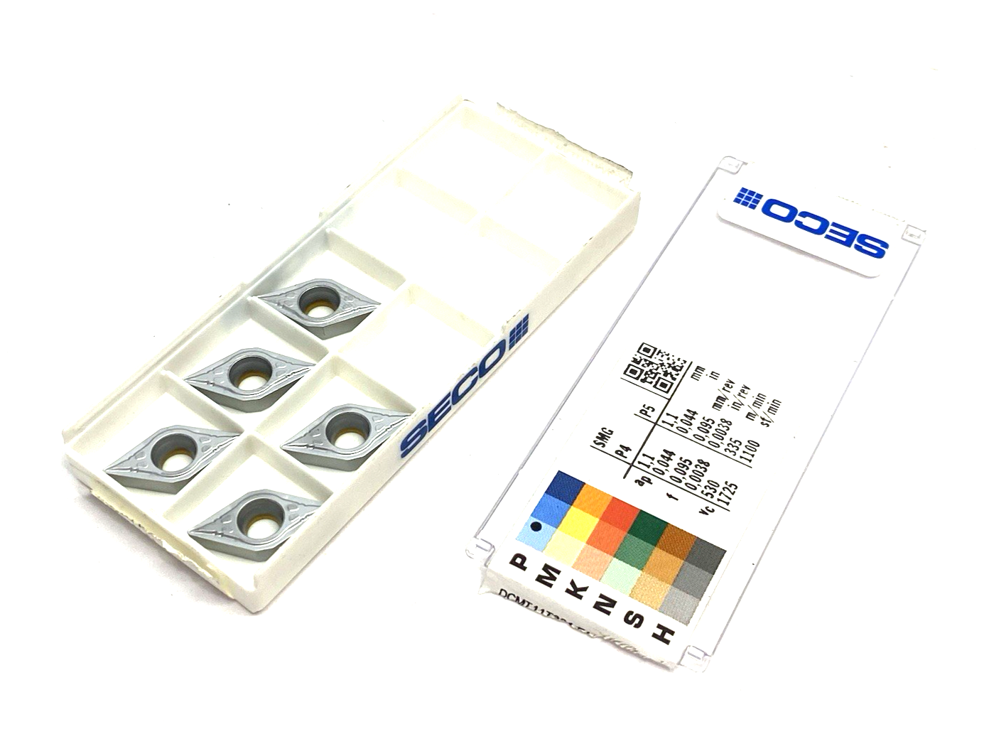 2960888 | Seco DURATOMIC Turning Insert DCMT32.51-F1 TP2501 PKG OF 5 - New – Open box - Maverick Industrial Sales