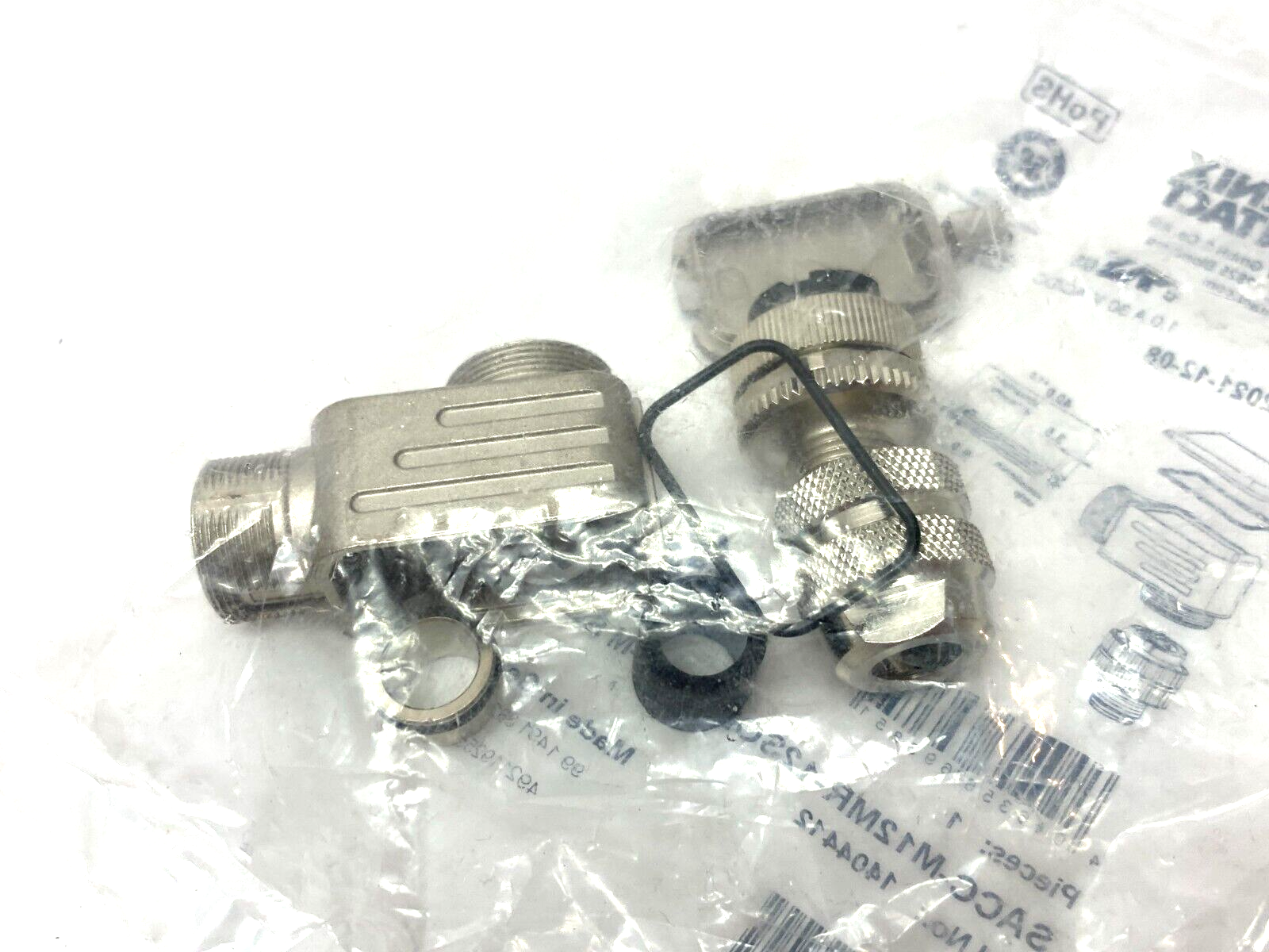 SACC-M12MR-12SOL-PG-9-M SH,1404412 | Phoenix Contact SACC-M12MR-12SOL-PG-9-M SH Angled Plug Connector 12-Pos 1404412 - New - Maverick Industrial Sales