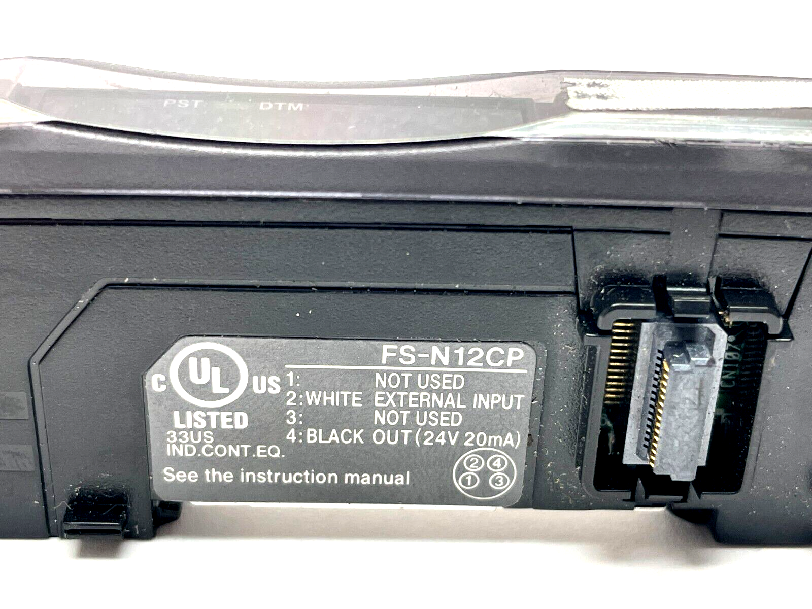 Keyence FS-N12CP Fibre Amplifier M8 Connector Type Expansion Unit - Maverick Industrial Sales